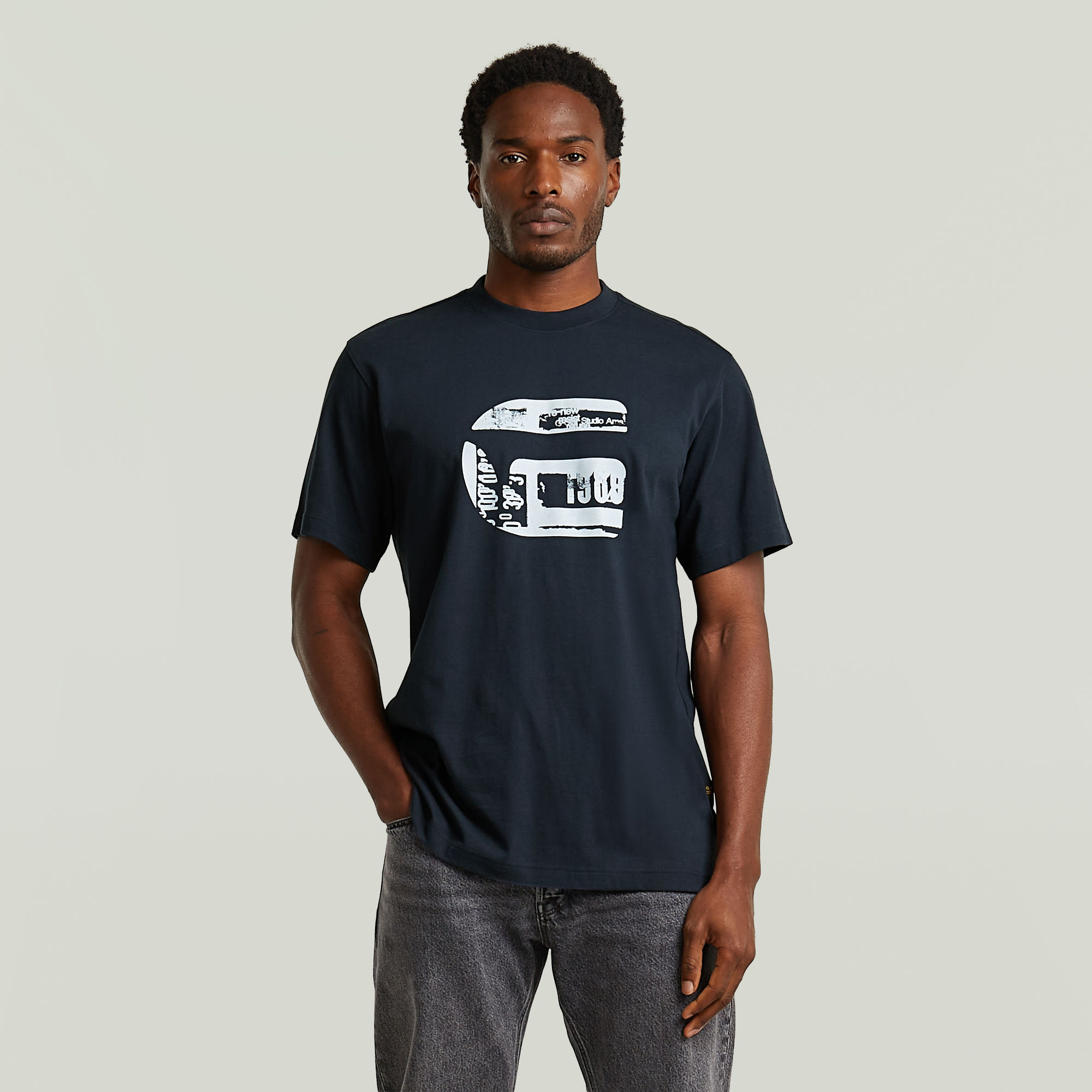 

G Icon Graphic T-Shirt - Donkerblauw - Heren