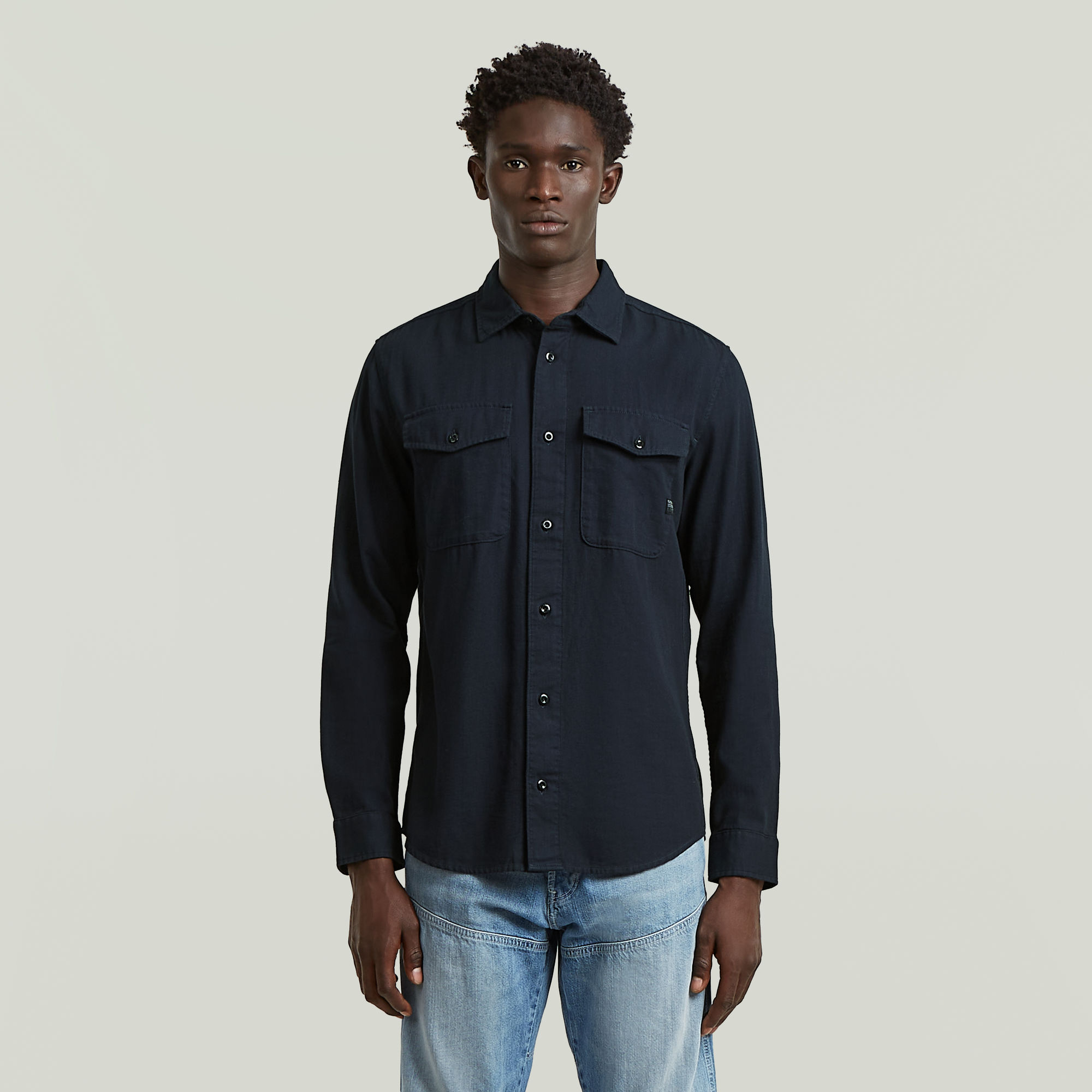 

Marine Slim Shirt - Dark blue - Men