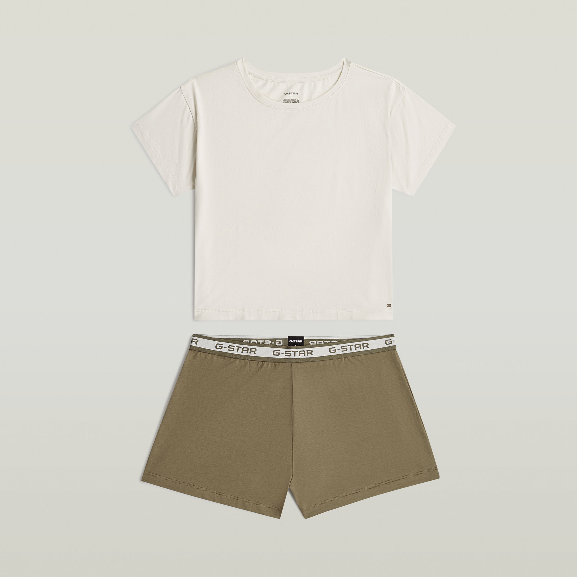T-Shirt & Shorts-Set - Mehrfarbig - Damen