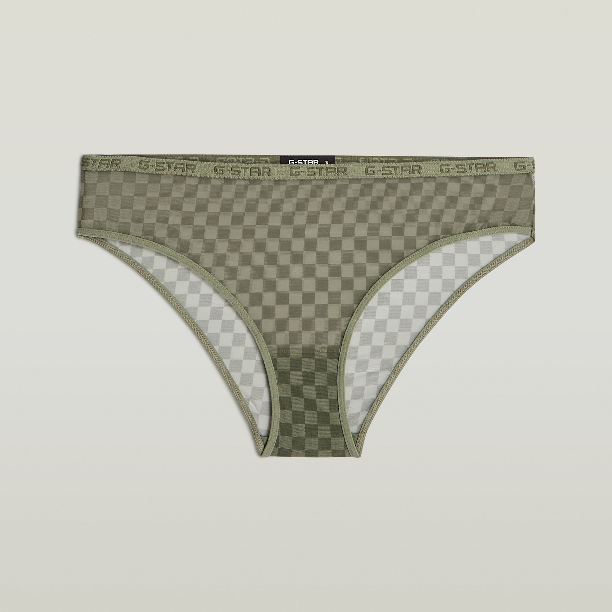 Thumbnail - Mesh Brazilian Brief 2er-Pack - Grün - Damen