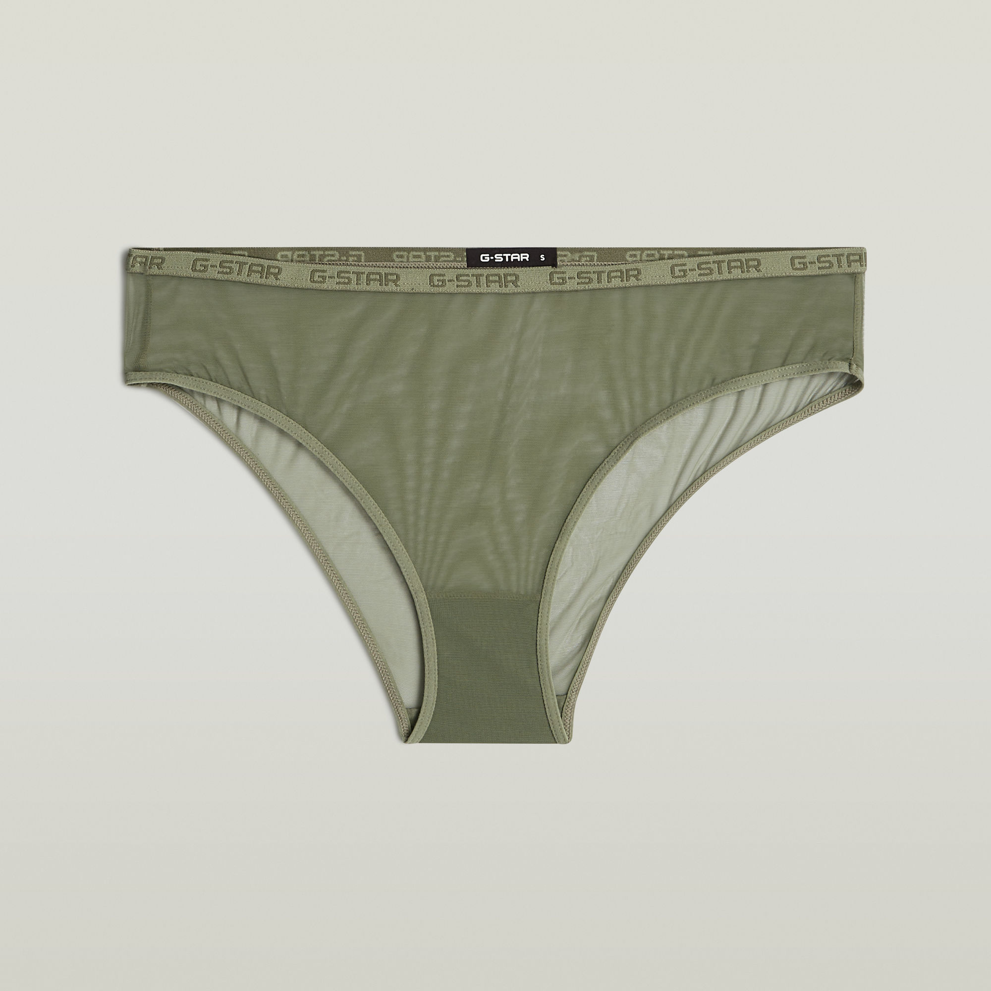 Thumbnail - Mesh Brazilian Brief 2er-Pack - Grün - Damen