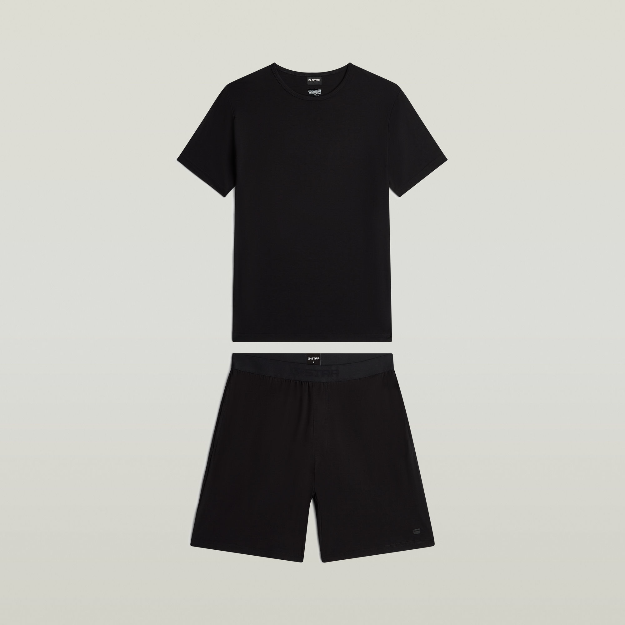 

Tee And Short Pyjamas Set - Black - Men