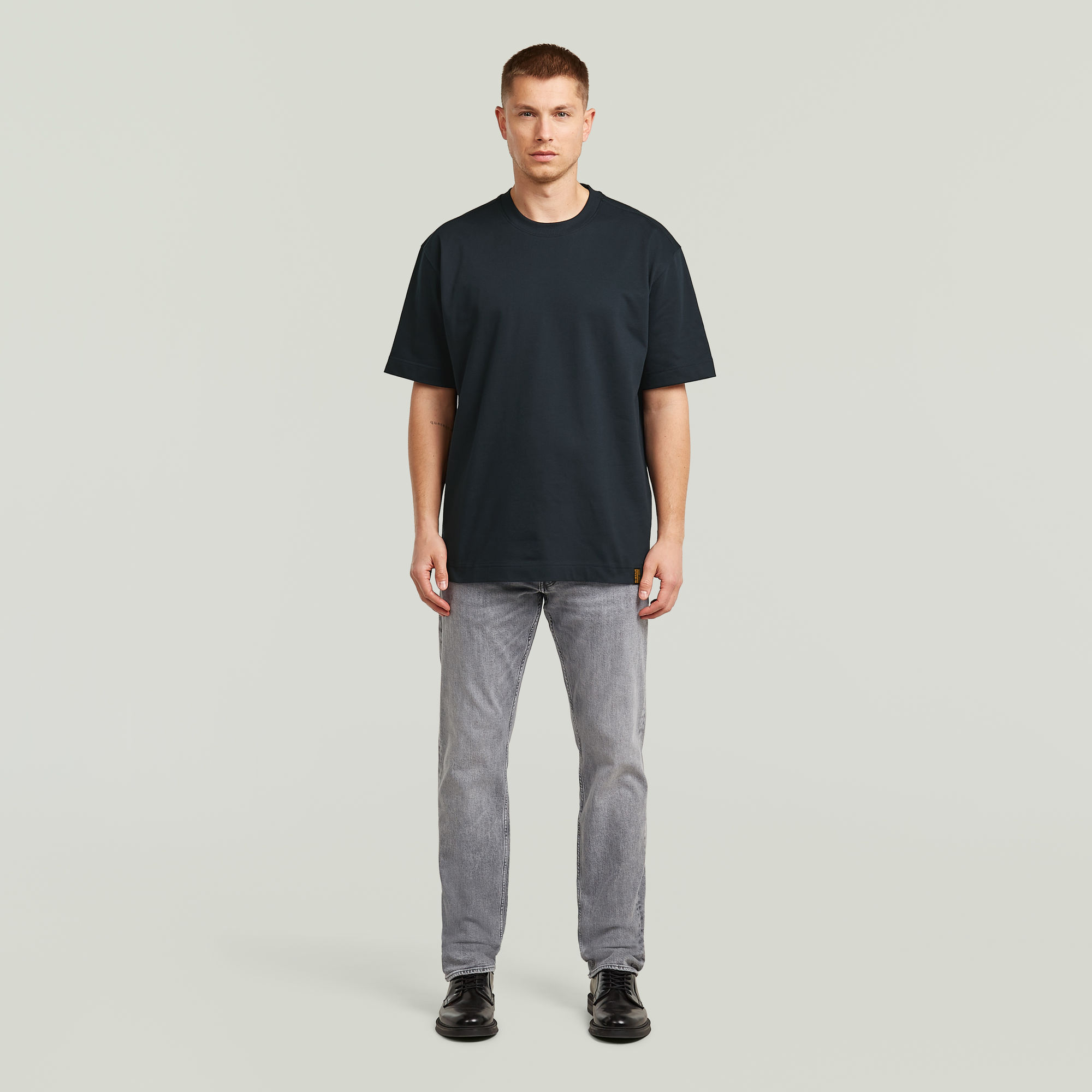 Thumbnail - GS-01 Relaxed T-Shirt - Dunkelblau - Herren