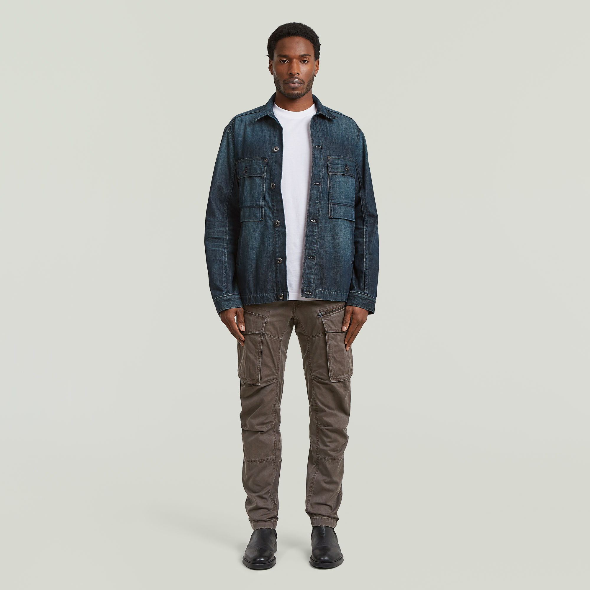 Thumbnail - Rovic Zip 3D Regular Tapered Hose - Braun - Herren