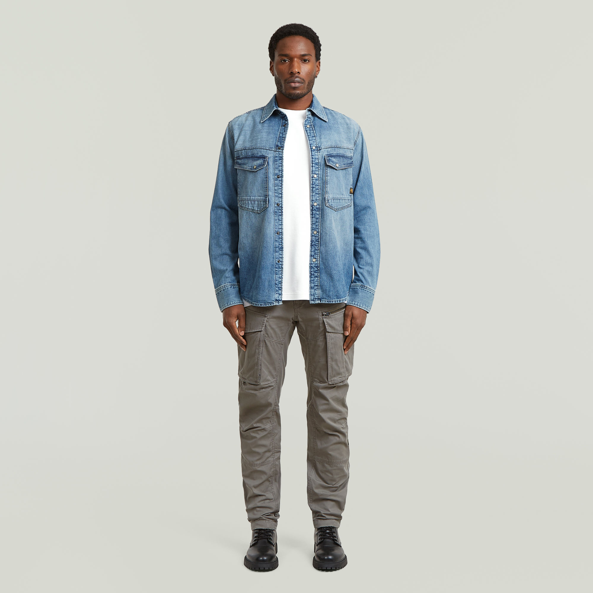 Thumbnail - Rovic Zip 3D Regular Tapered Hose - Mehrfarbig - Herren