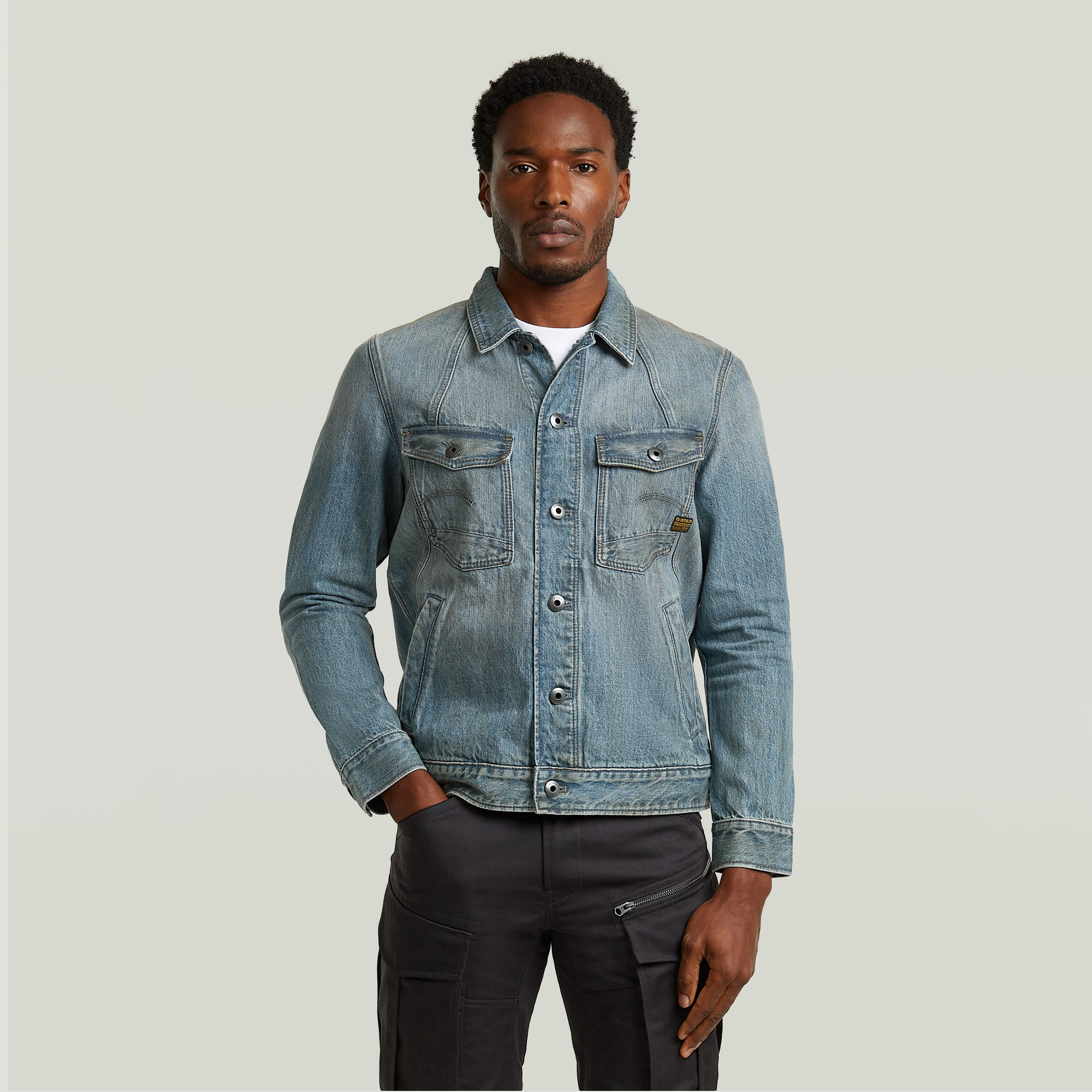 

A-Line Slim Jacke - Hellblau - Herren