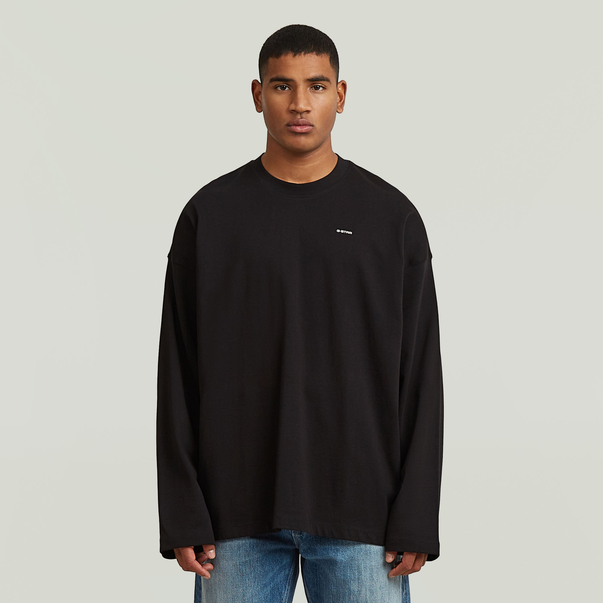 

Heavy Jersey Oversized T-Shirt - Zwart - Heren