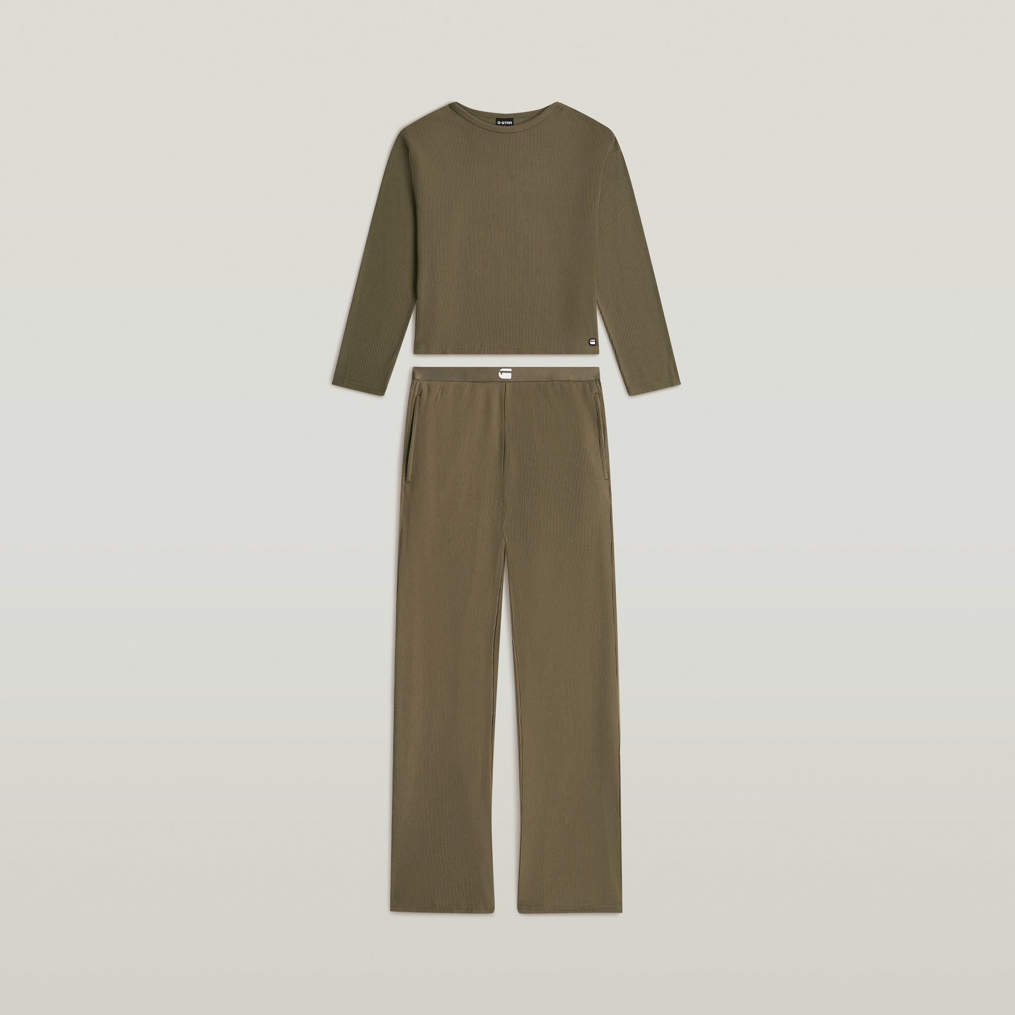 Tee & Pant Set - Braun - Damen