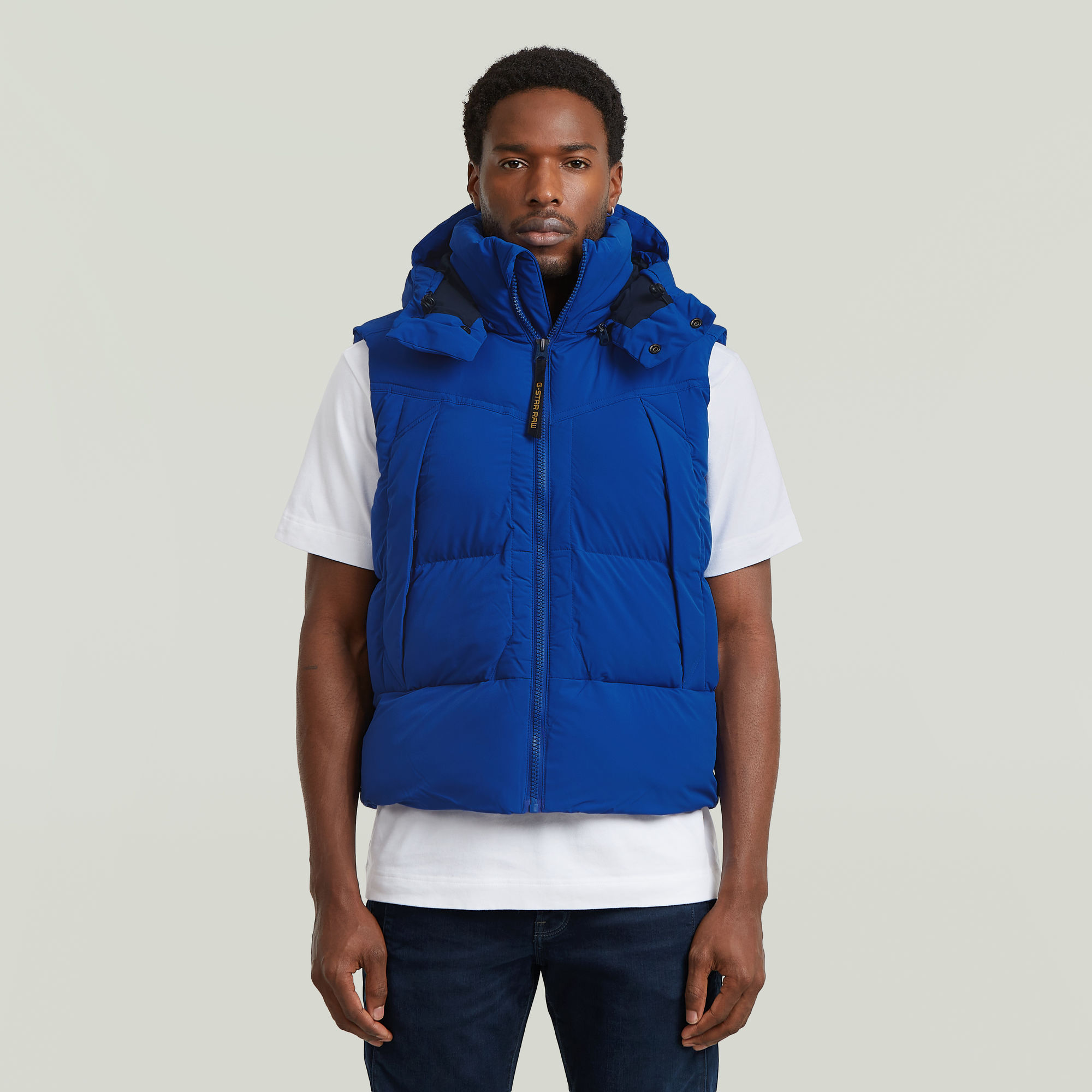 G-Whistler Padded Hooded Weste 2.0 - Mittelblau - Herren