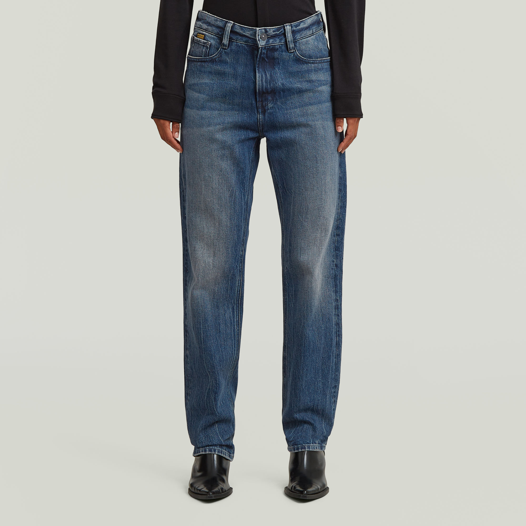 Iggie Straight Jeans - Dunkelblau - Damen