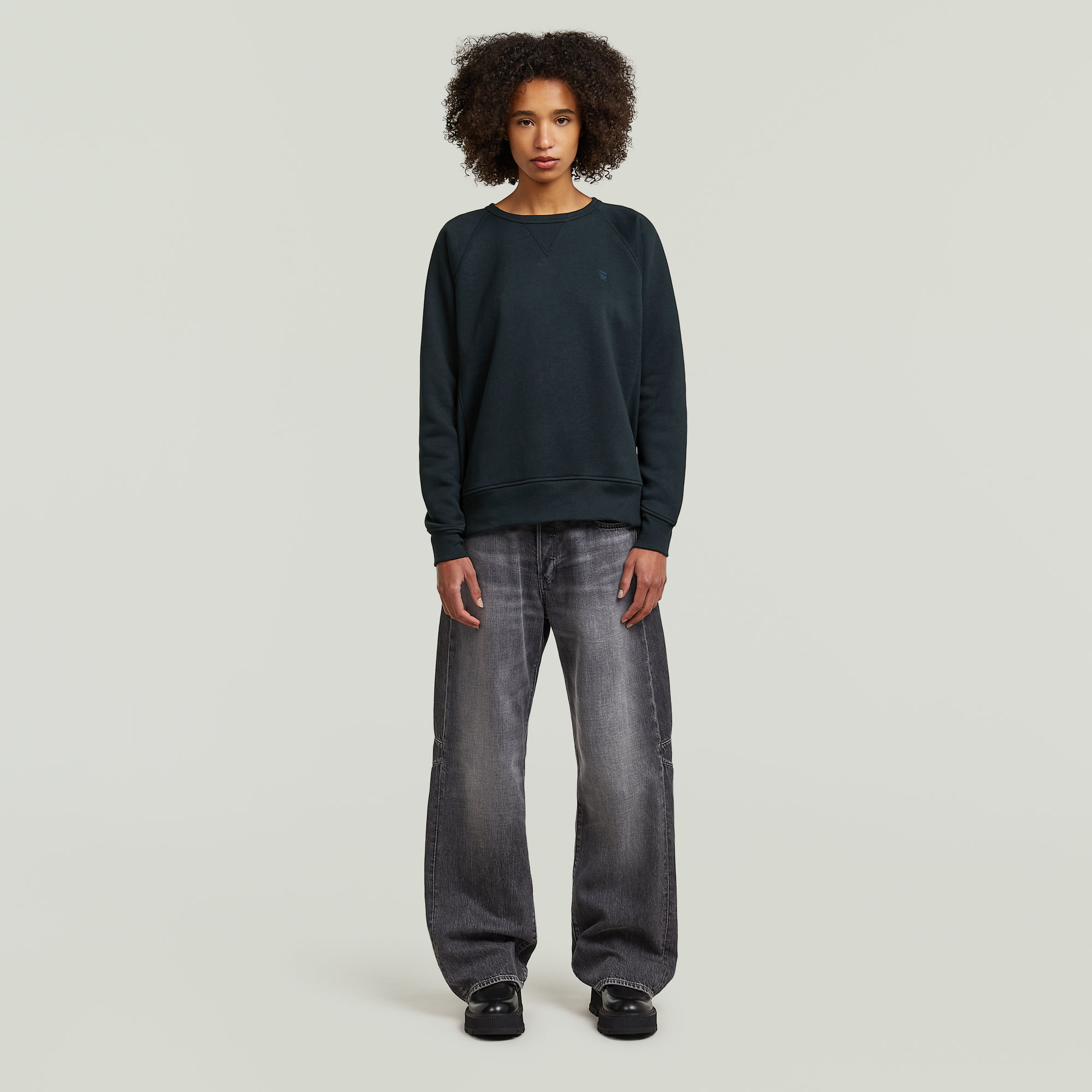 Thumbnail - Premium Core 2.0 Sweatshirt - Dunkelblau - Damen