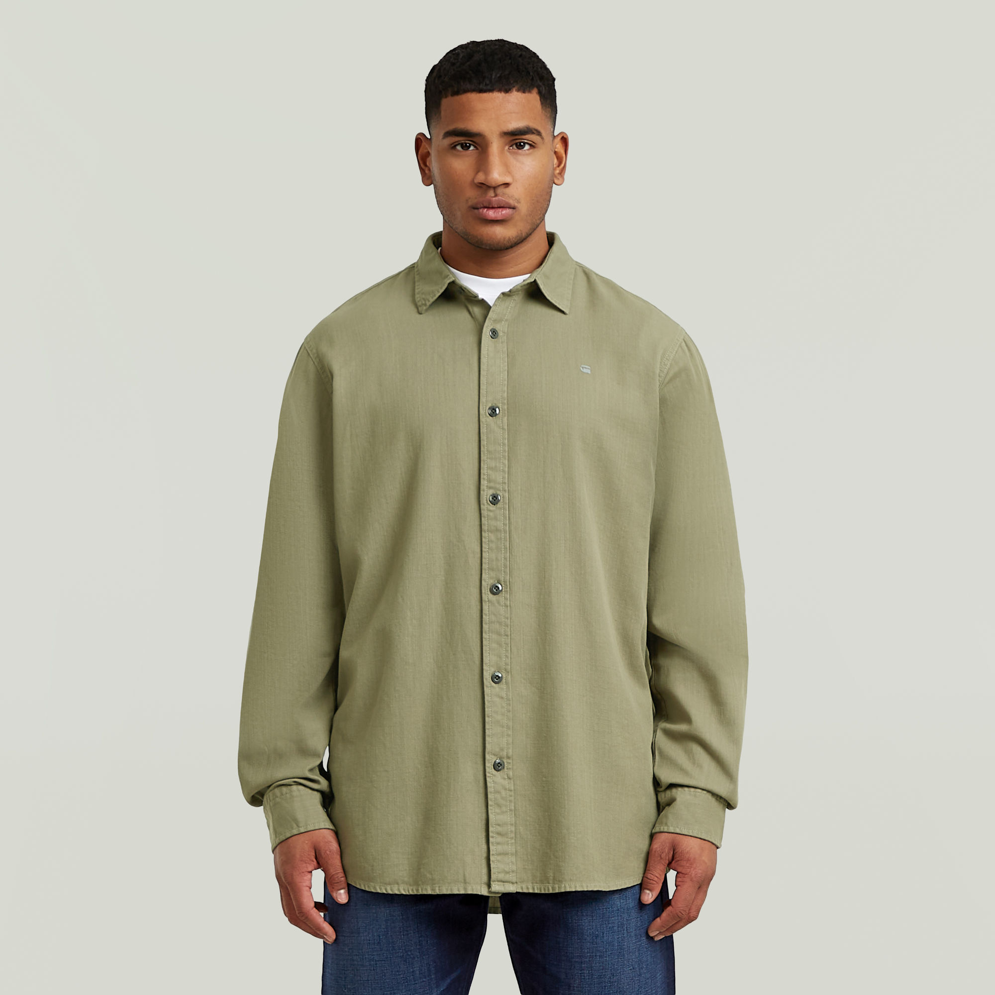 

Clean Regular Shirt - Green - Men