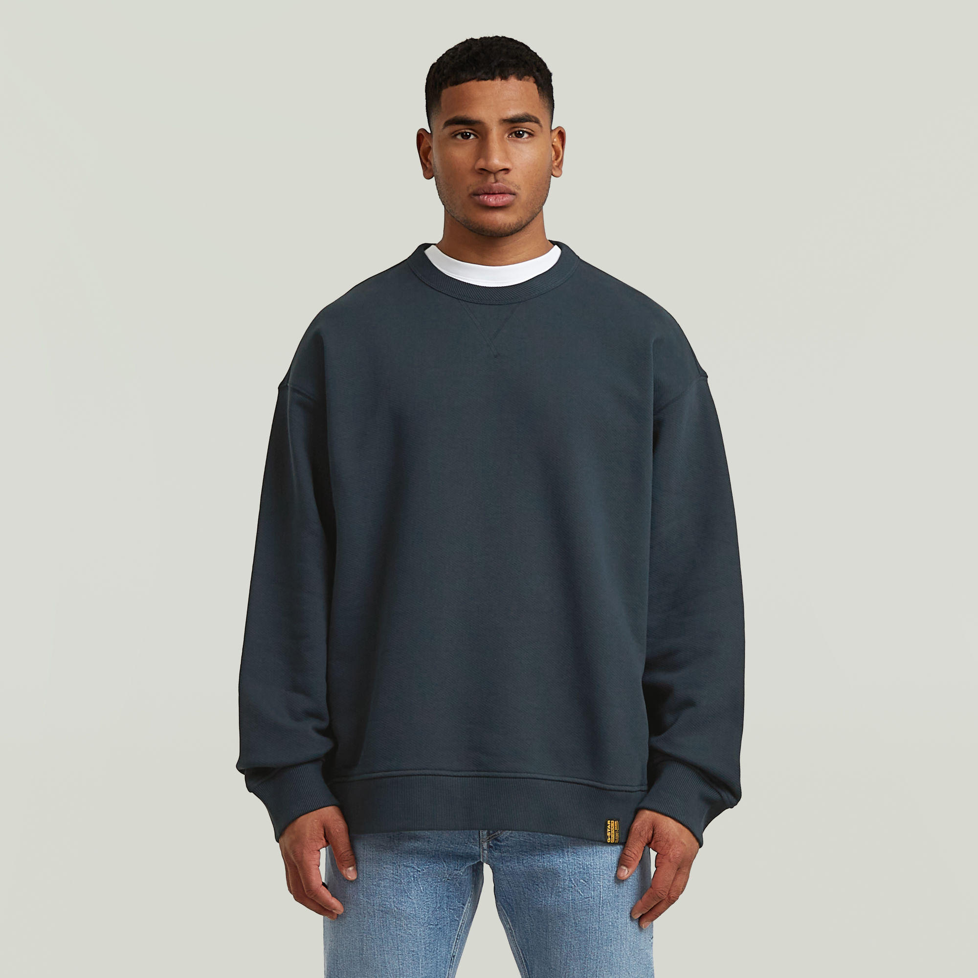 

GS-01 Relaxed Sweater - Dark blue - Men