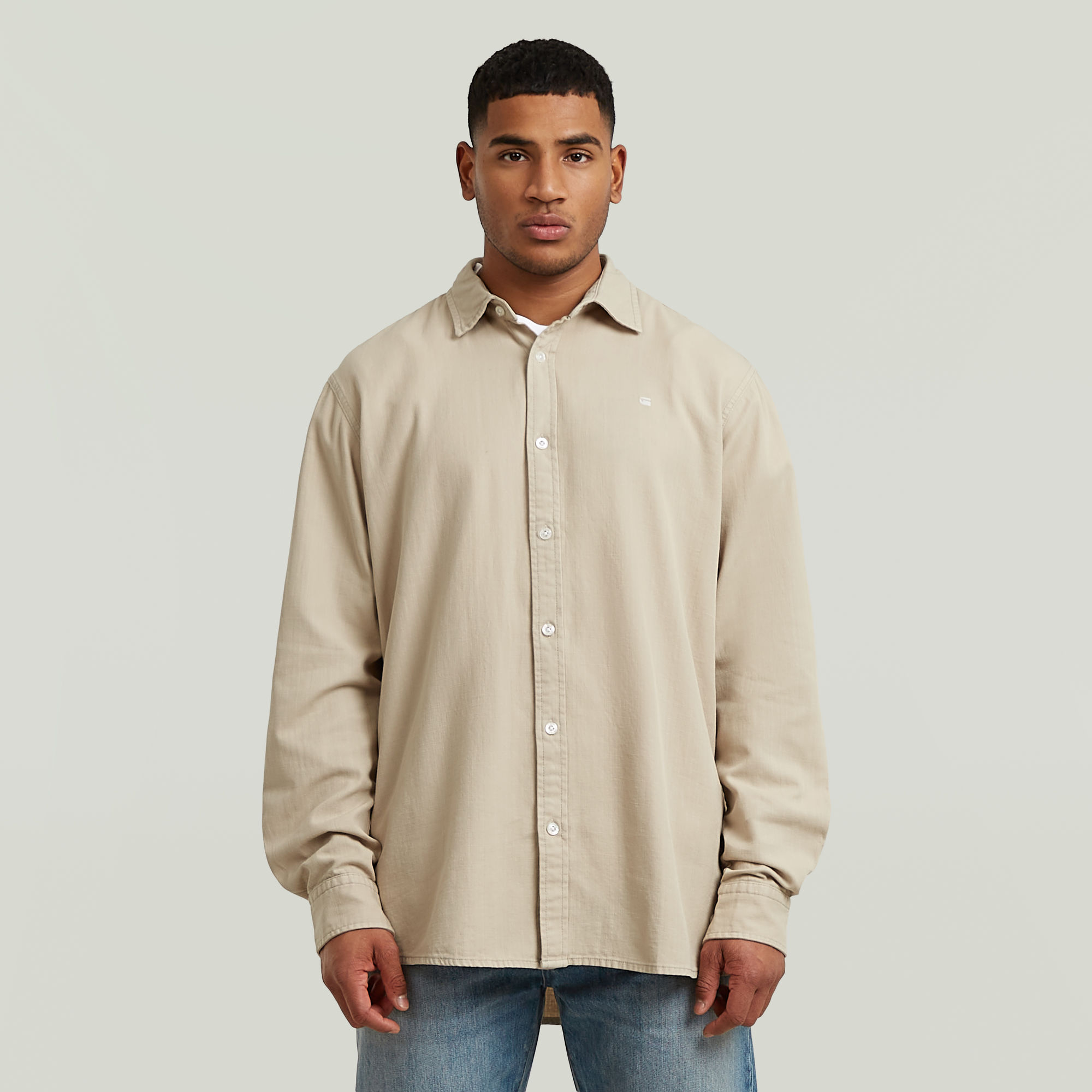 

Clean Regular Shirt - Beige - Heren