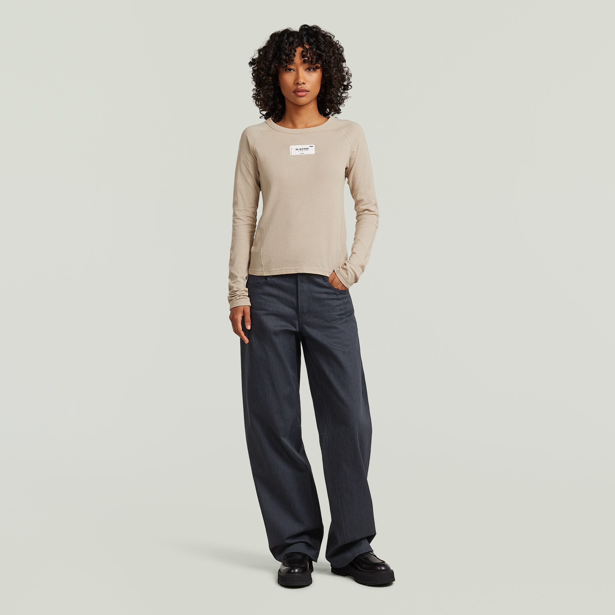Thumbnail - Contor Loose 2.0 Jeans - Dunkelblau - Damen