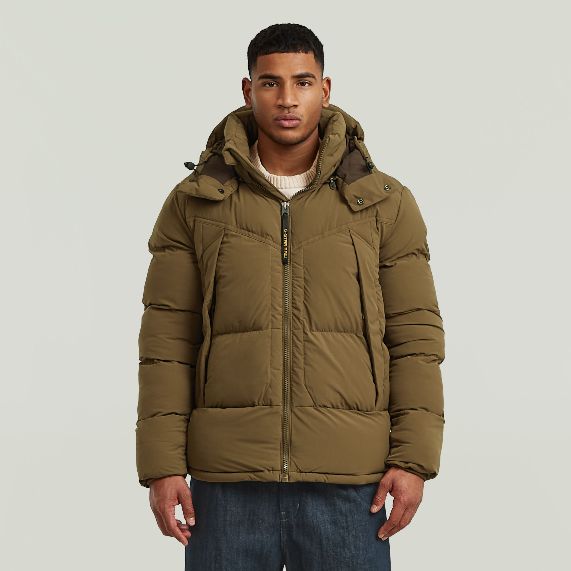 G-Whistler Padded Hooded Jacke 2.0 - Braun - Herren