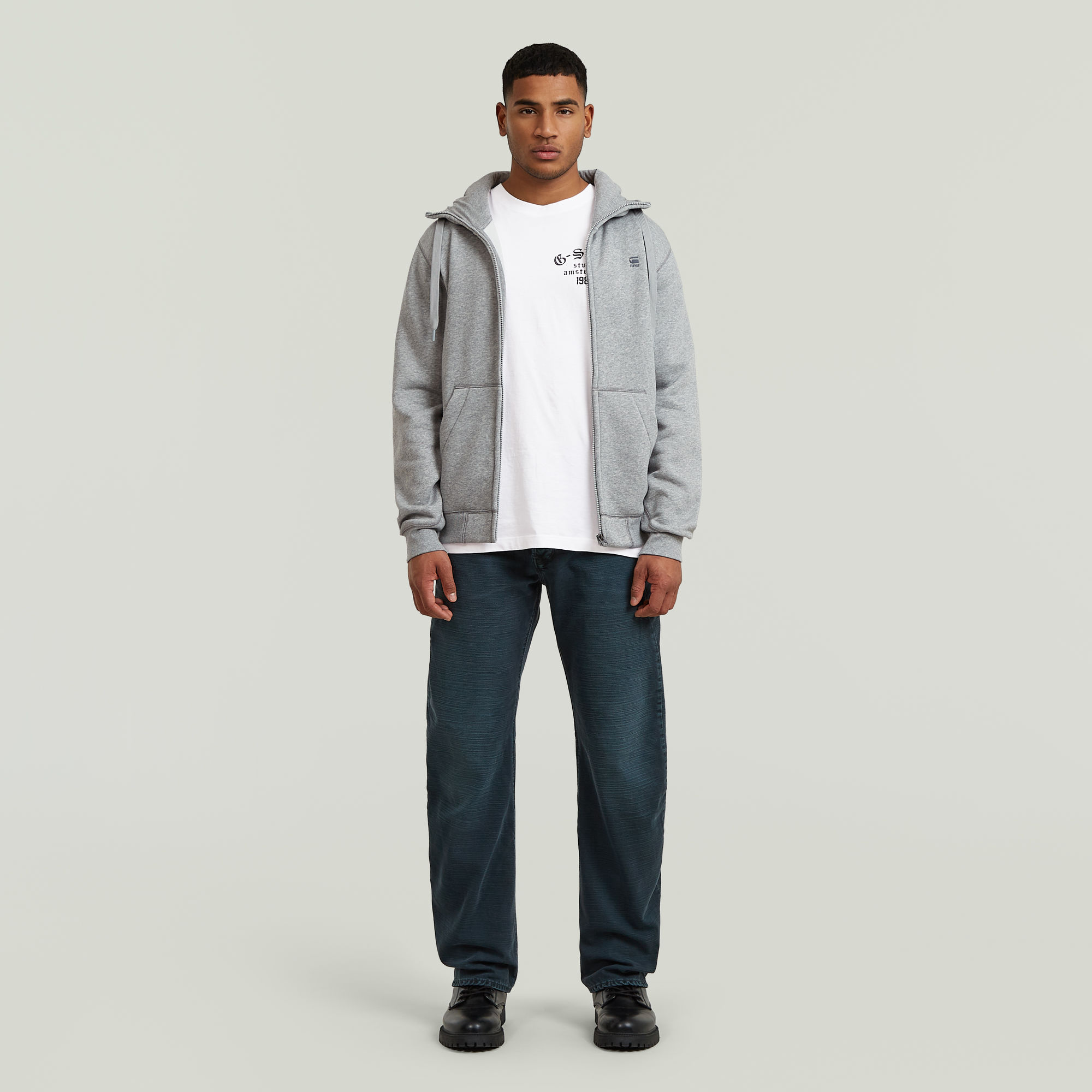 Thumbnail - Premium Core Hoodie Zip Sweater - Mehrfarbig - Herren