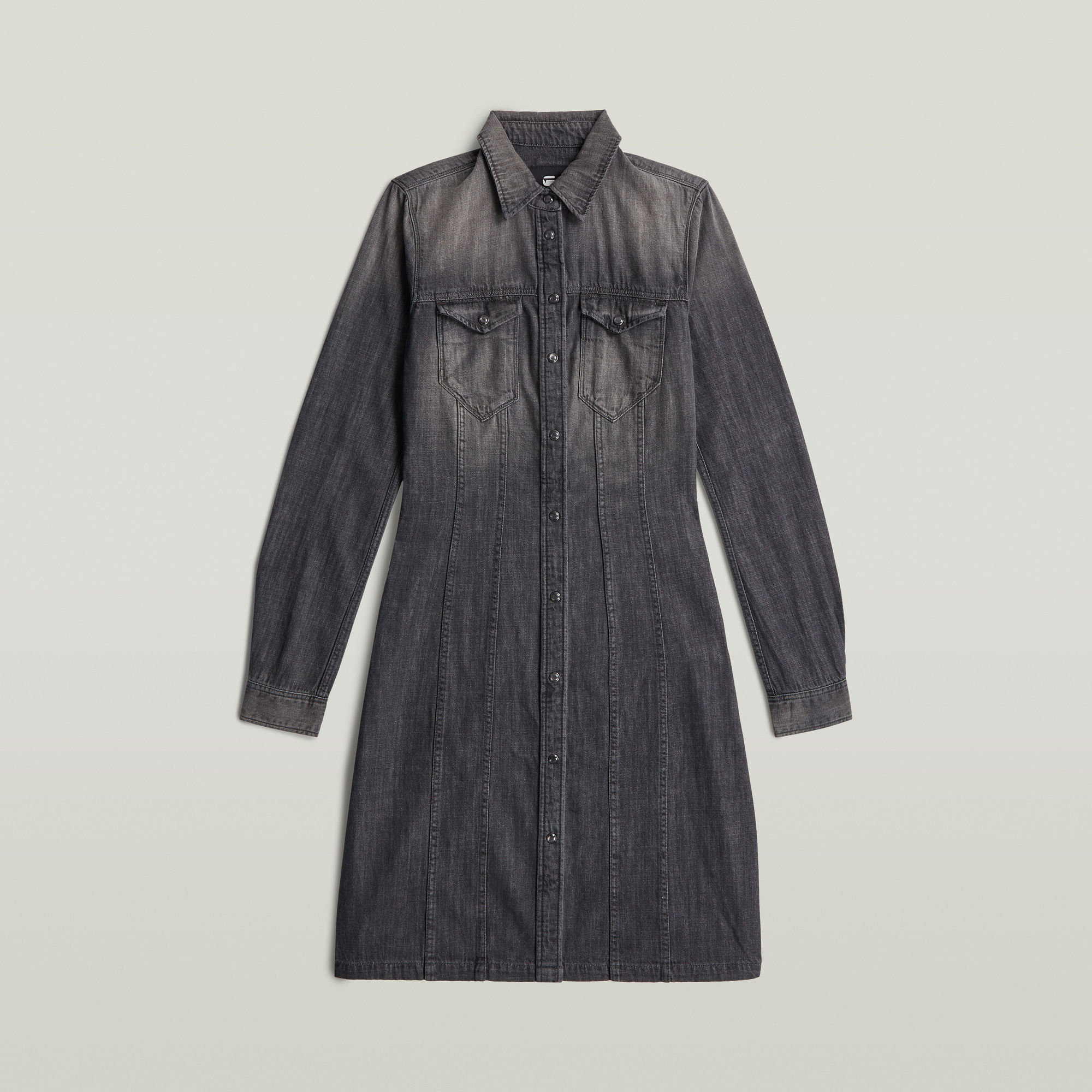 G-Star RAW Tacoma Slim Flare Jurk - Grijs - Dames