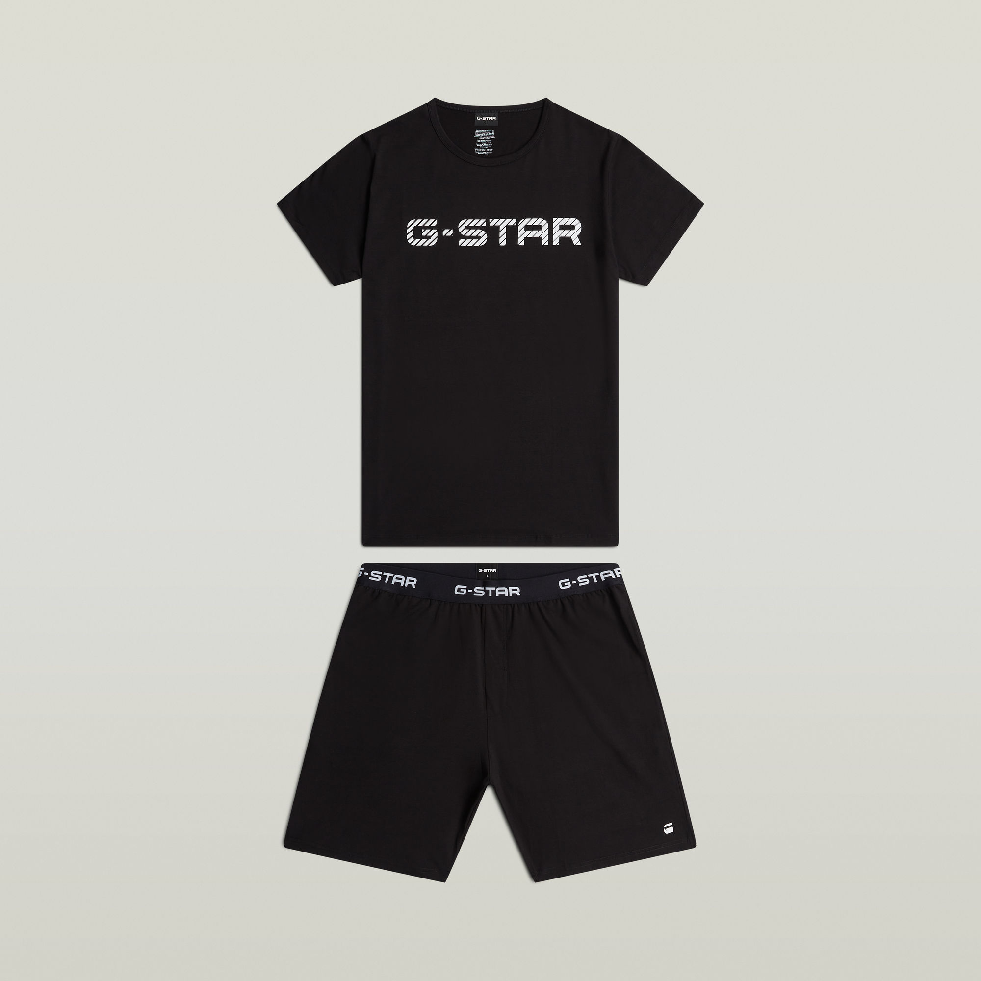

Tee And Short Pyjamas Set - Black - Men