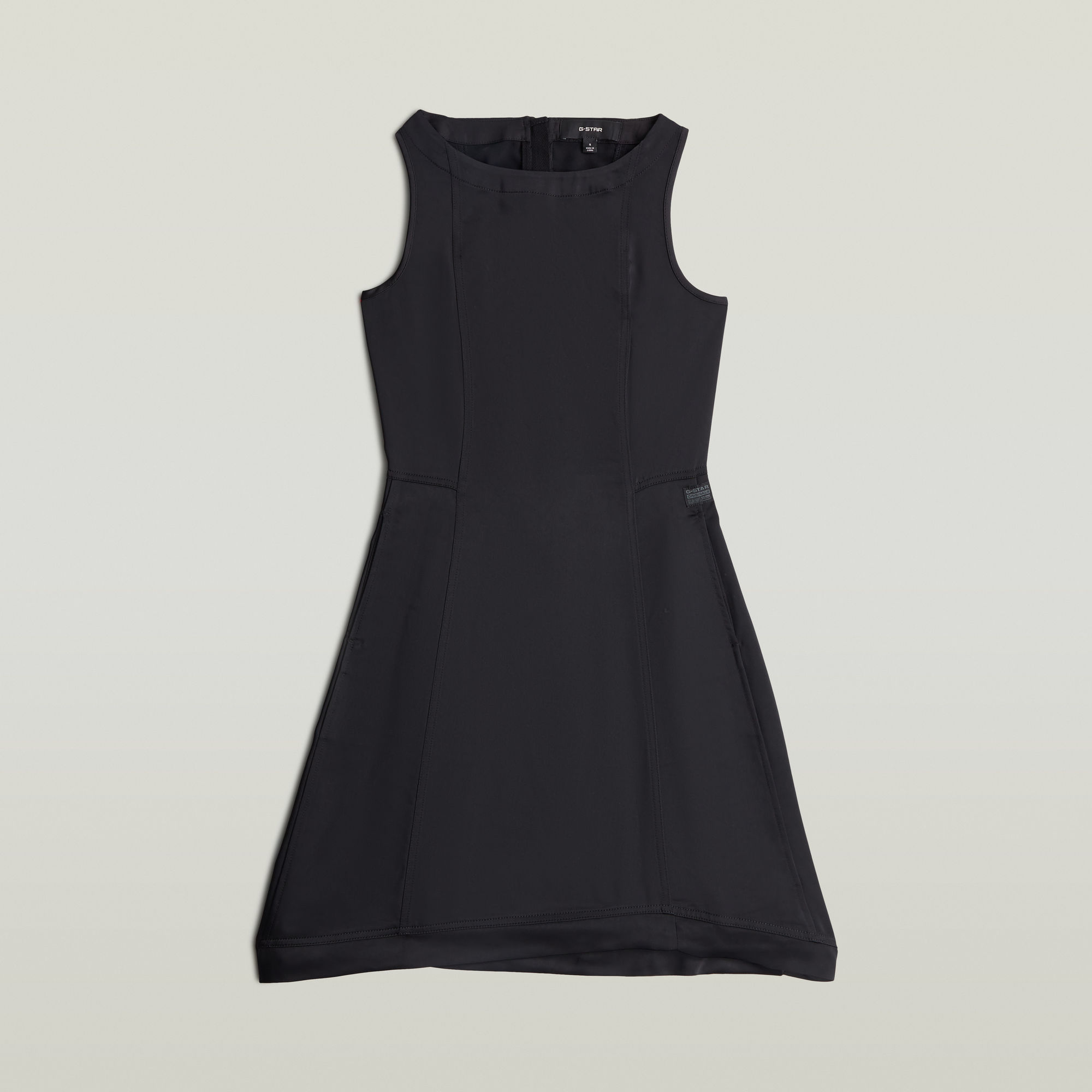 Thumbnail - Corset Flare Kleid - Schwarz - Damen