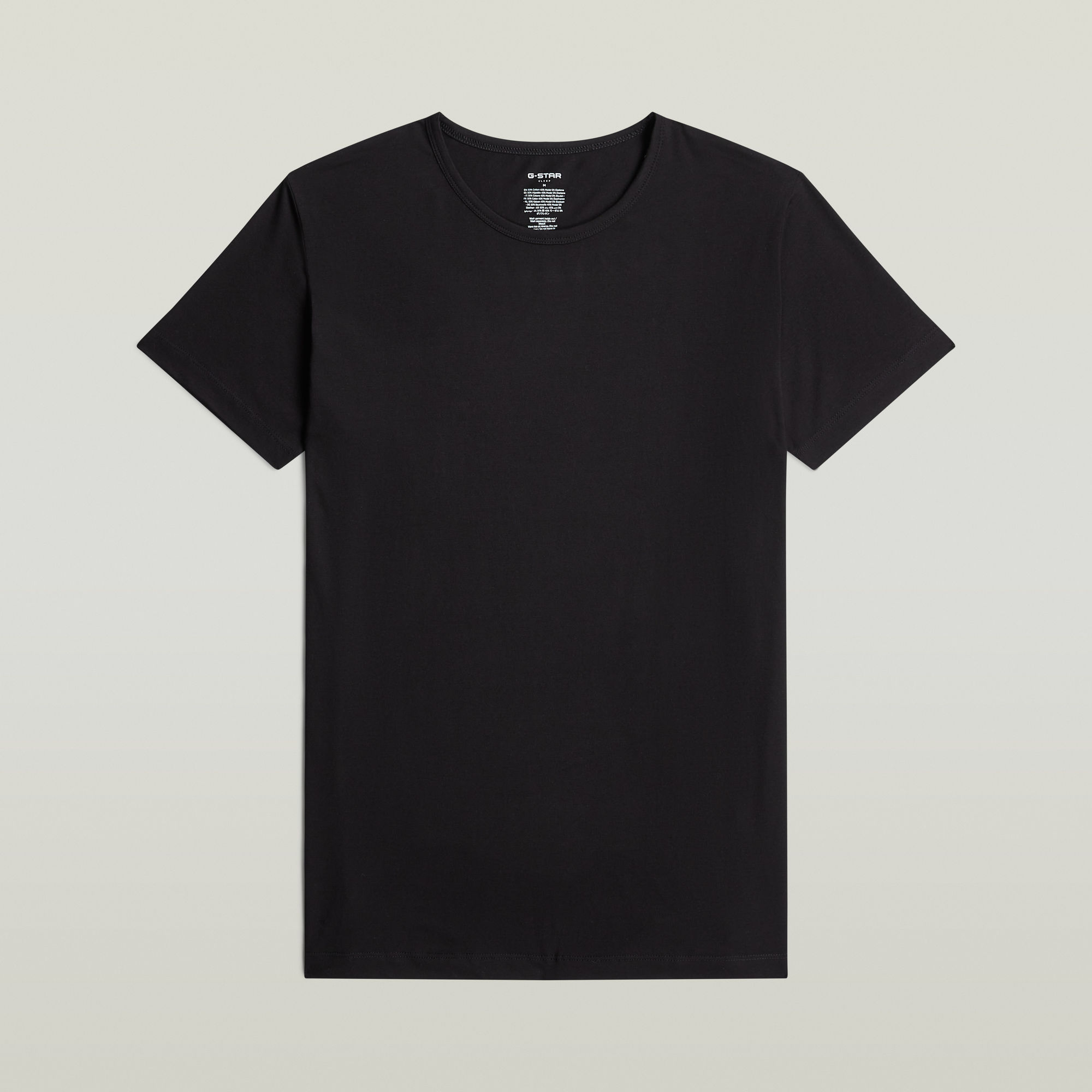 Thumbnail - T-Shirt Crew 3er-Pack - Schwarz - Herren