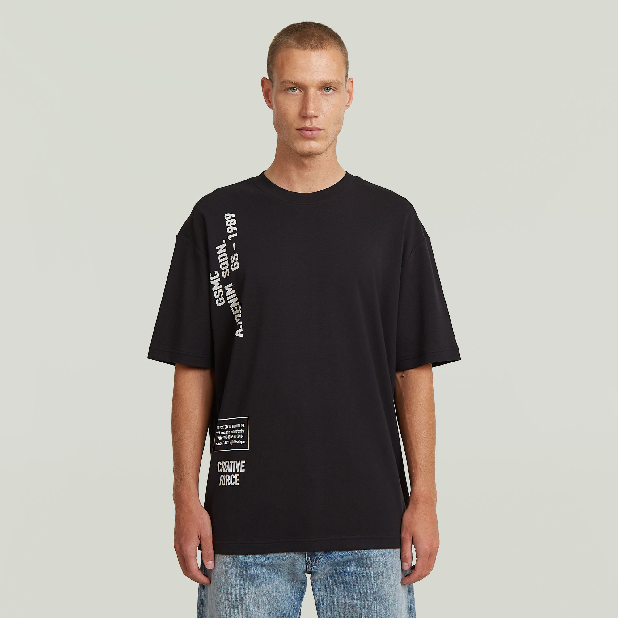 

Stencil Relaxed T-Shirt - Black - Men