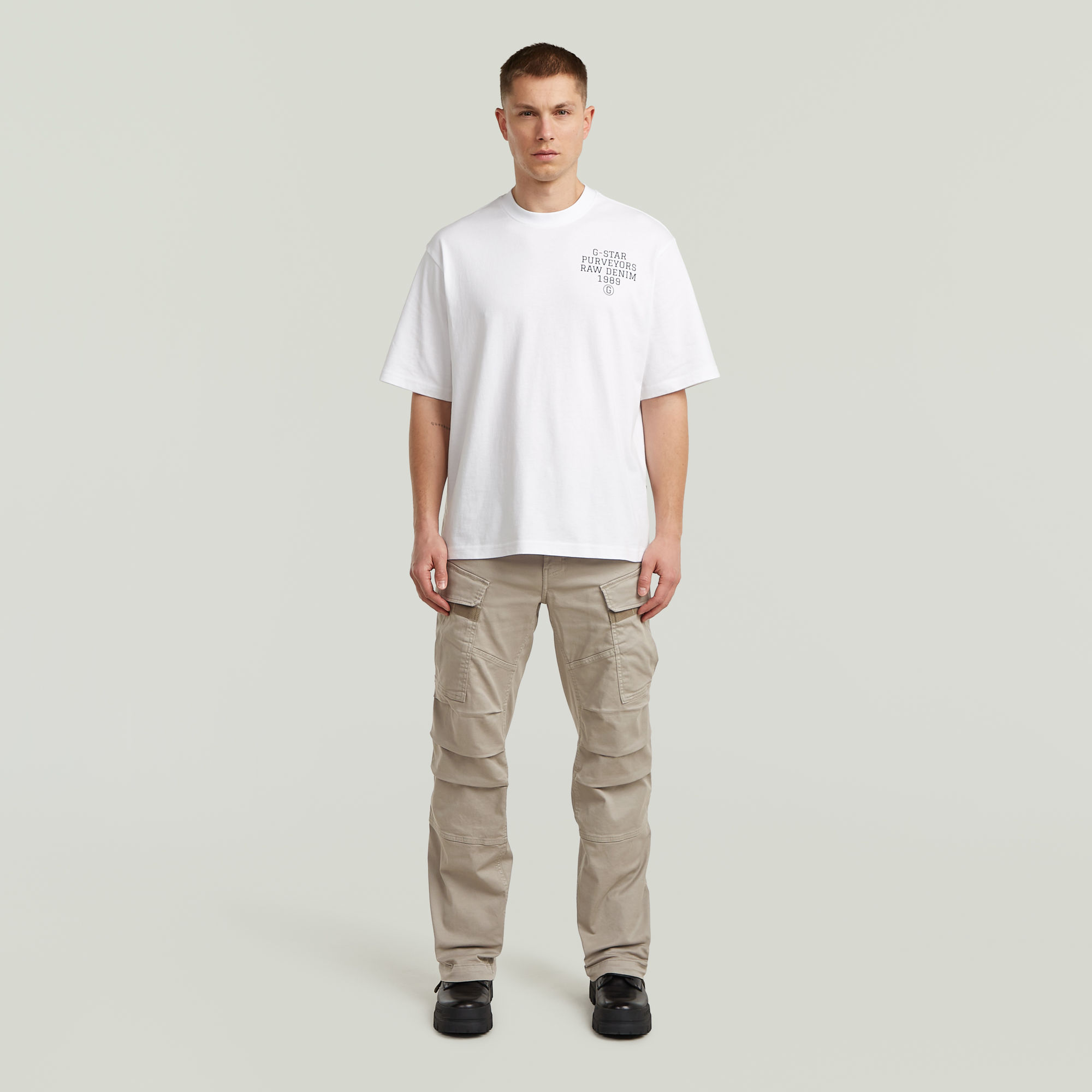 Thumbnail - 3D Regular Straight Cargo - Beige - Herren