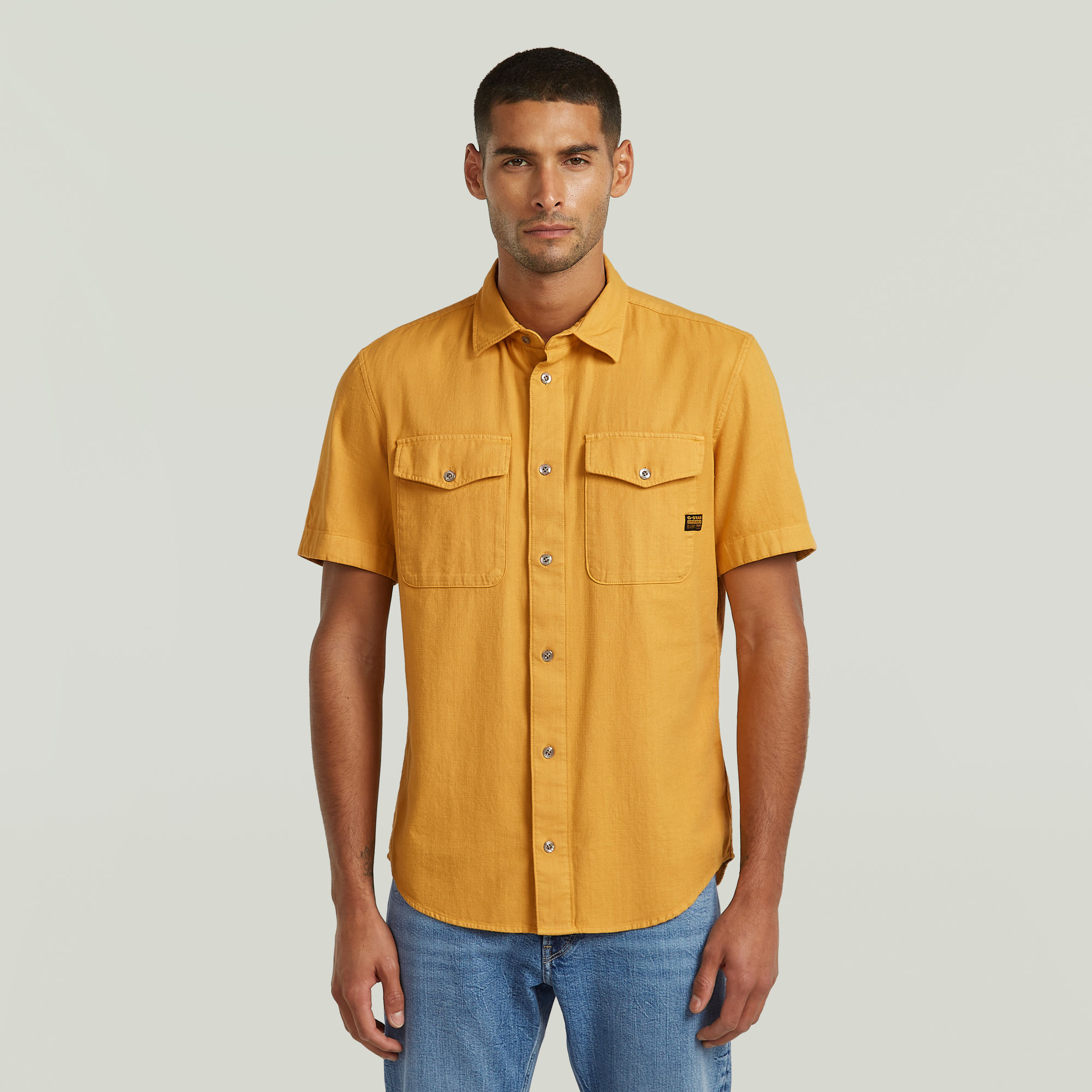 

Marine Slim Overhemd - Geel - Heren