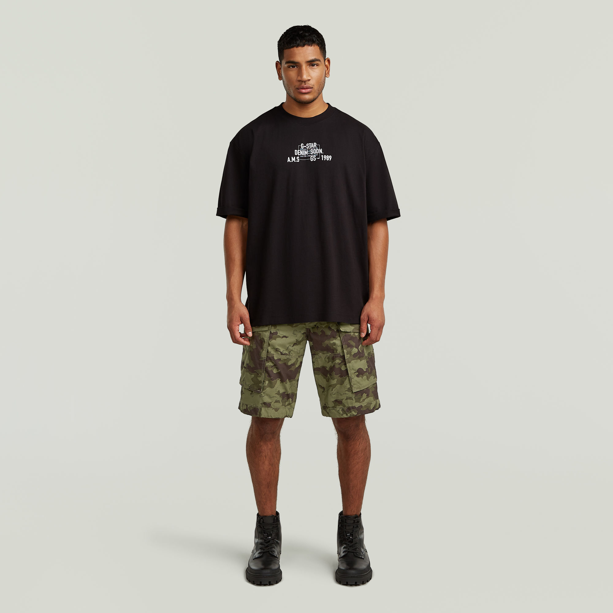 Thumbnail - Rovic Zip Relaxed Shorts - Mehrfarbig - Herren