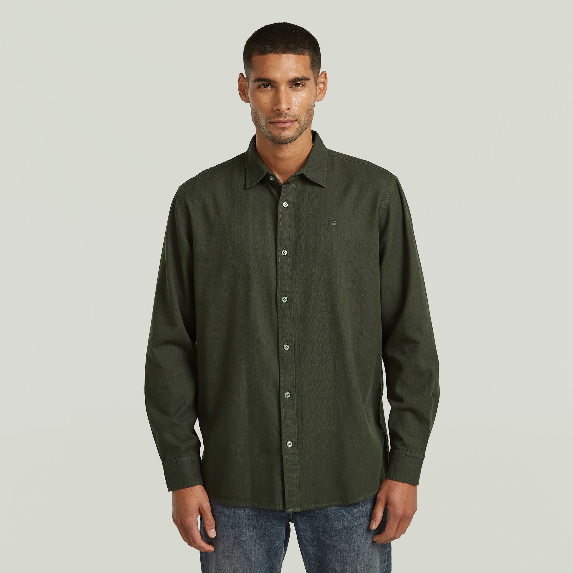 

Clean Regular Shirt - Grey - Men