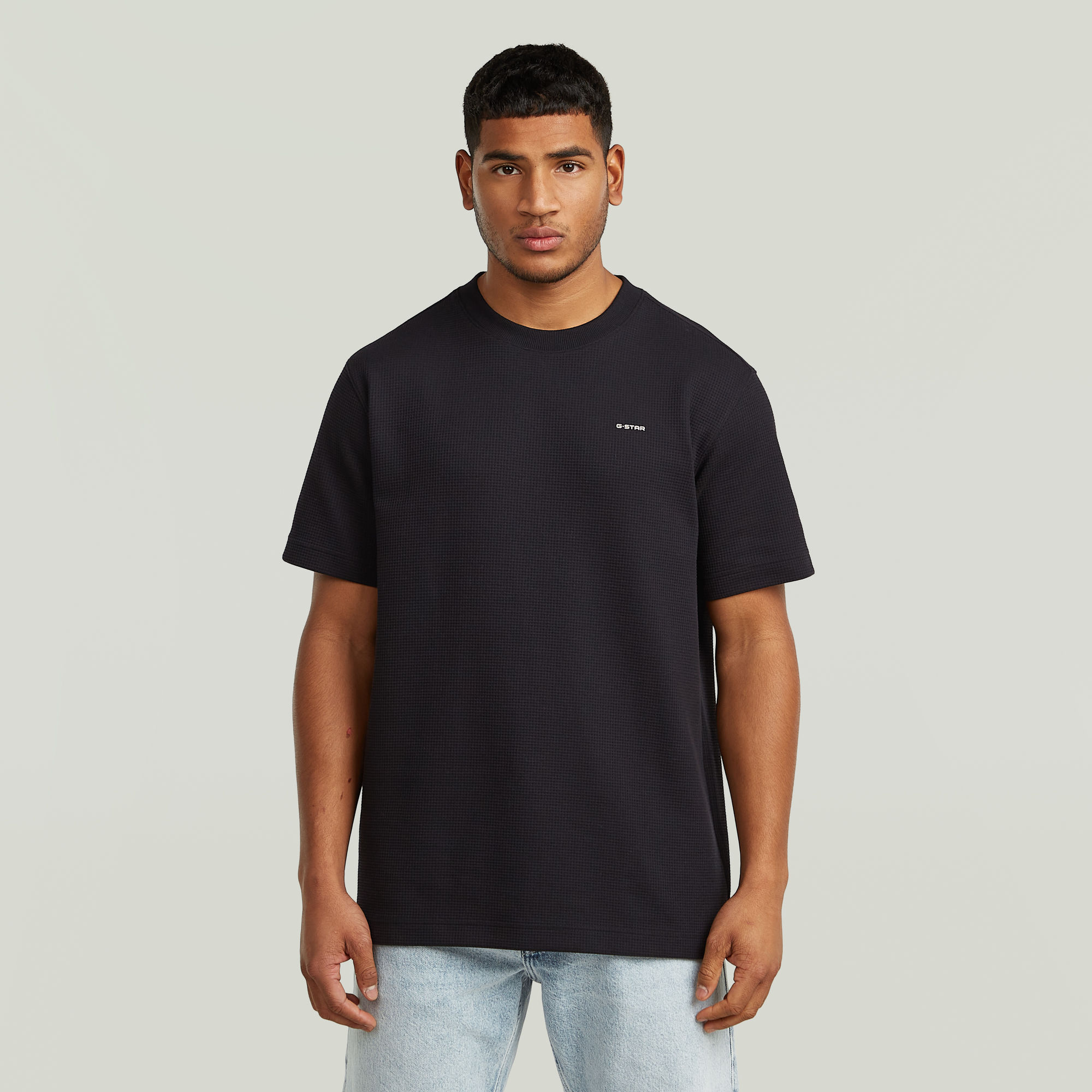 

True Regular Structured T-Shirt - Black - Men