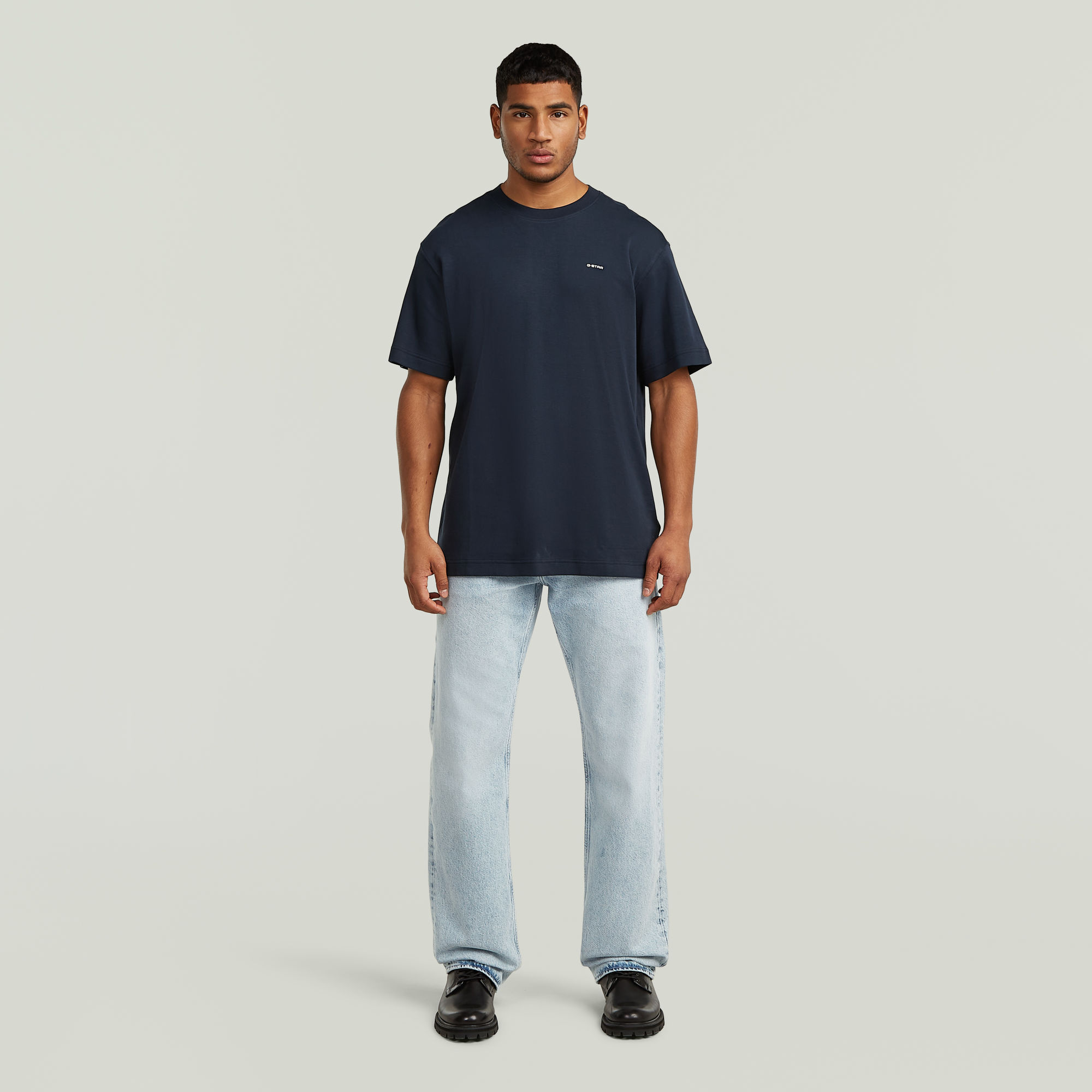 Thumbnail - True Regular T-Shirt - Dunkelblau - Herren