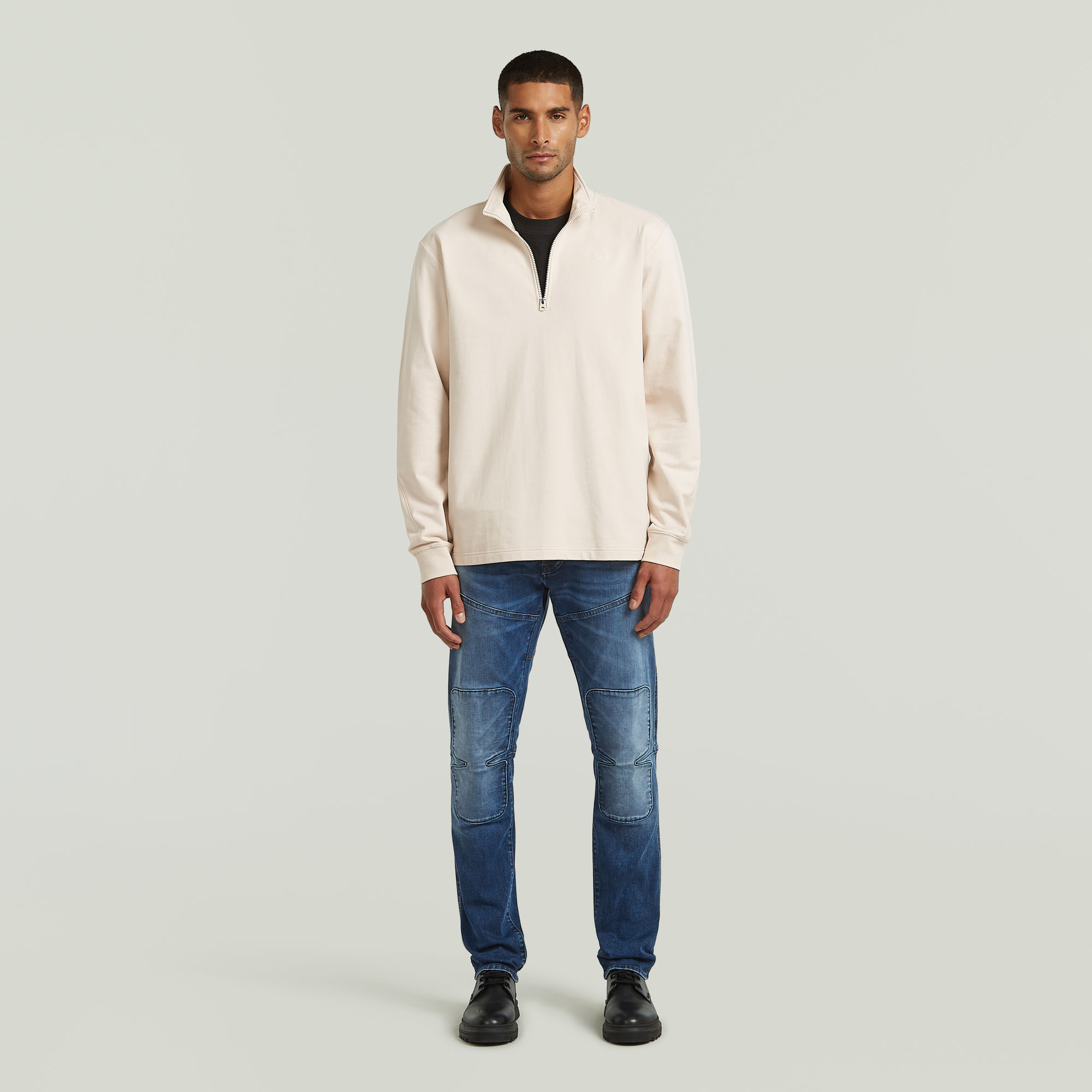 Thumbnail - Tweeter Half Zip Long Sleeve - Weiß - Herren