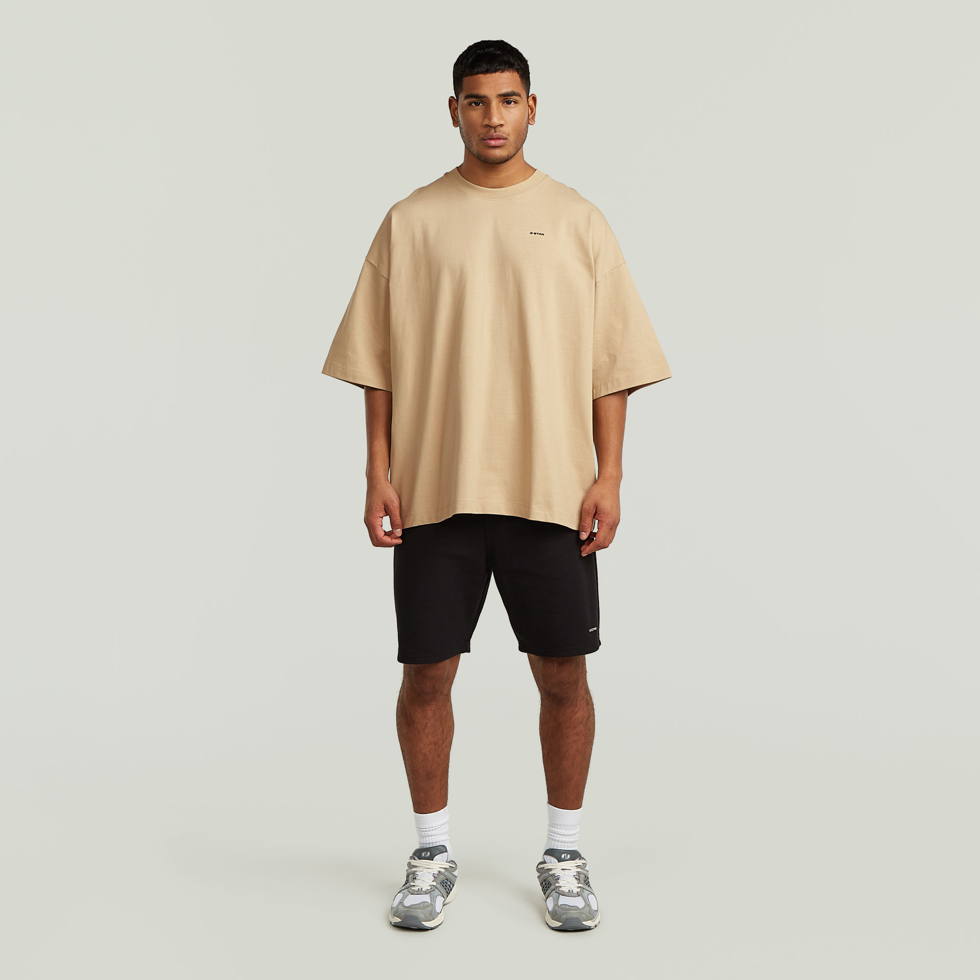 Thumbnail - Structured Jersey Short - Schwarz - Herren