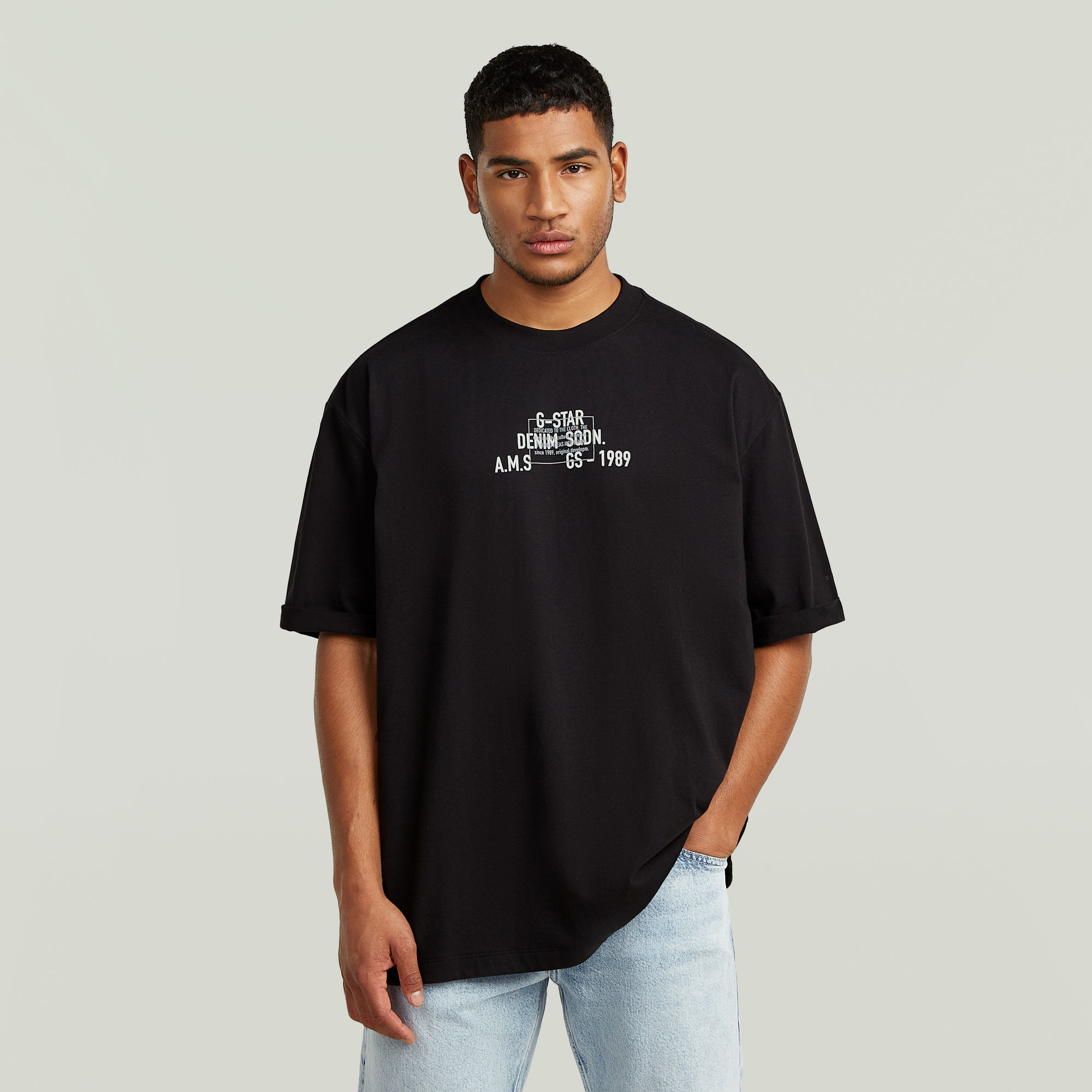 G-Star RAW Multi Technique Graphic Relaxed T-Shirt - Zwart - Heren