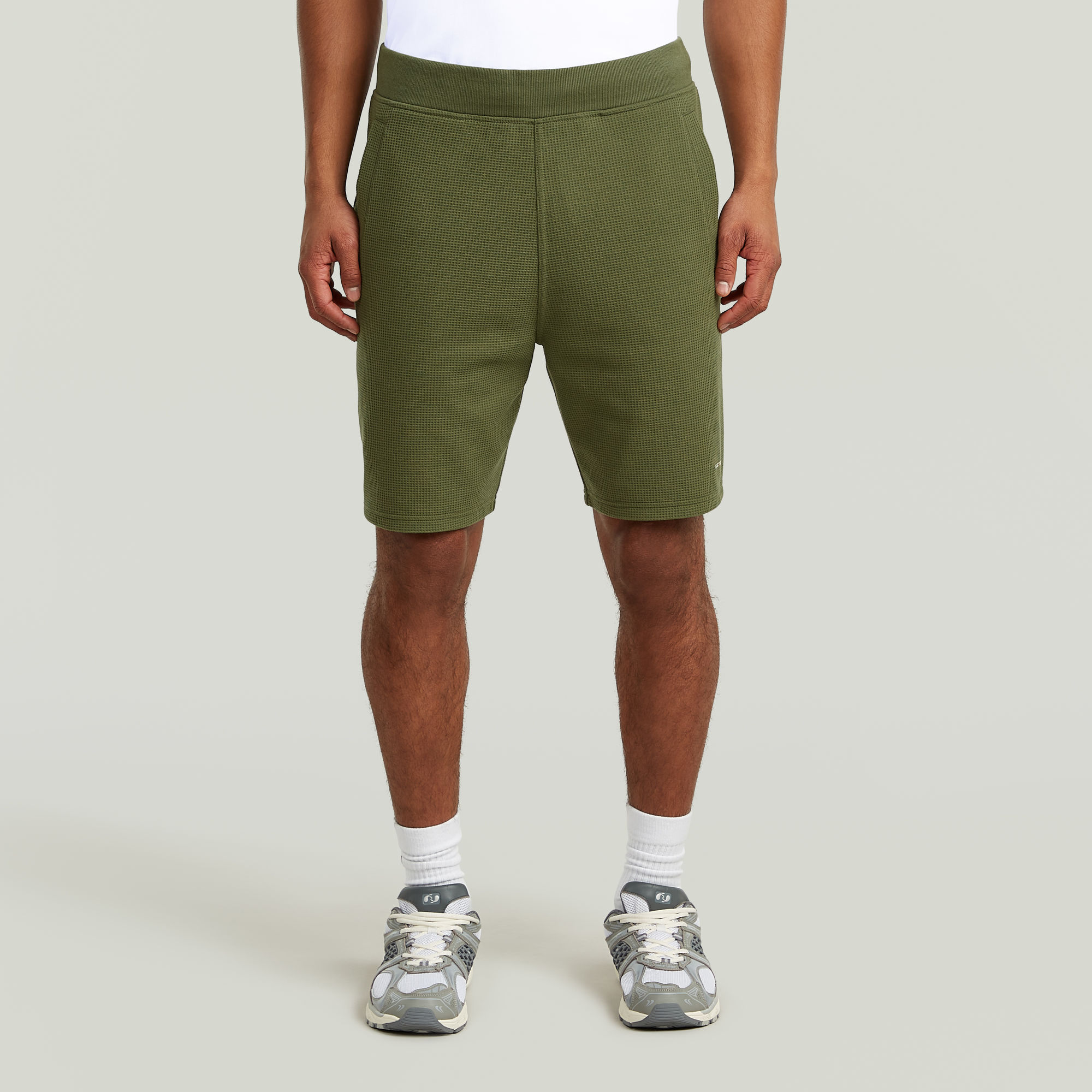 Structured Jersey Shorts - Grün - Herren
