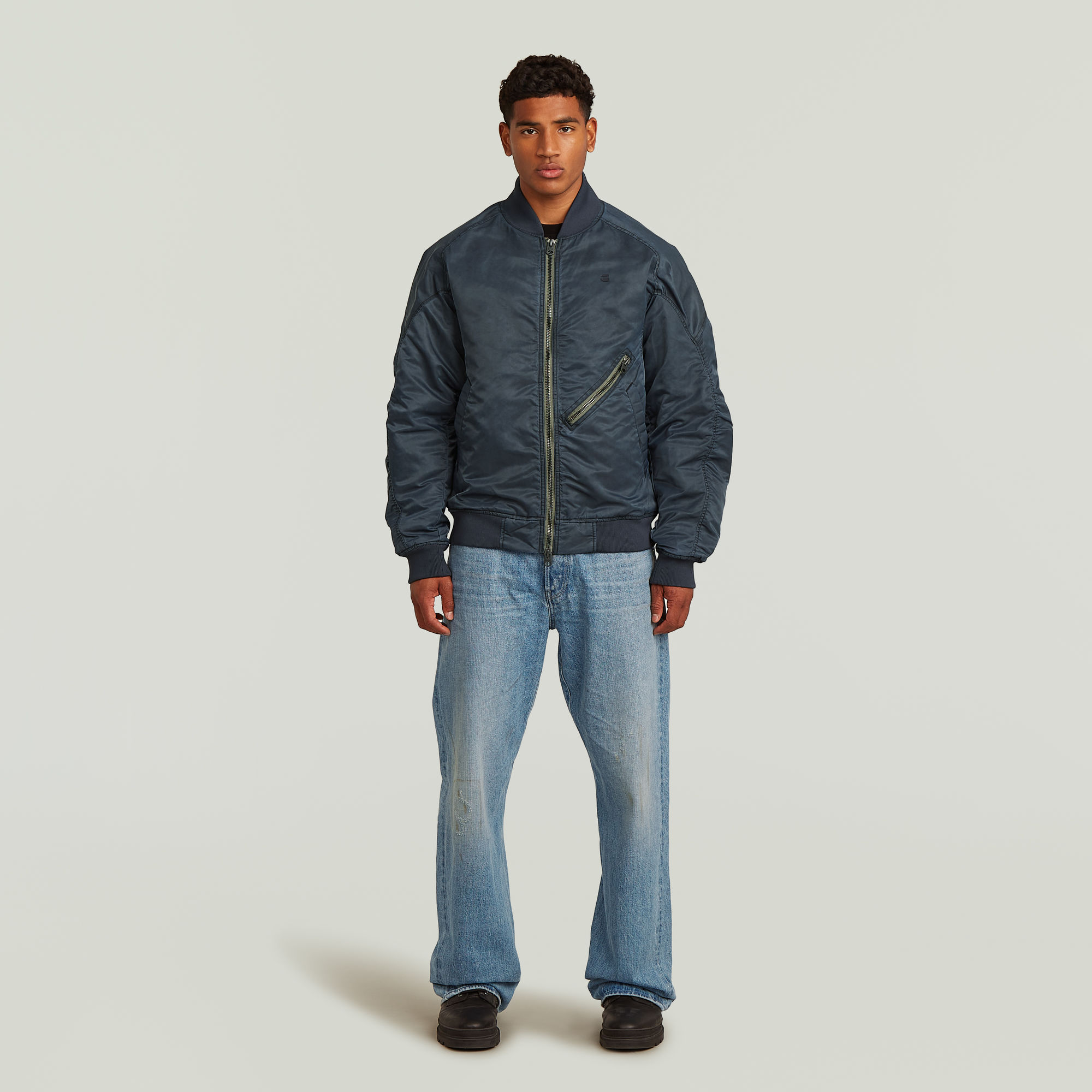 Thumbnail - GA-1 Padded Bomberjacke - Dunkelblau - Herren