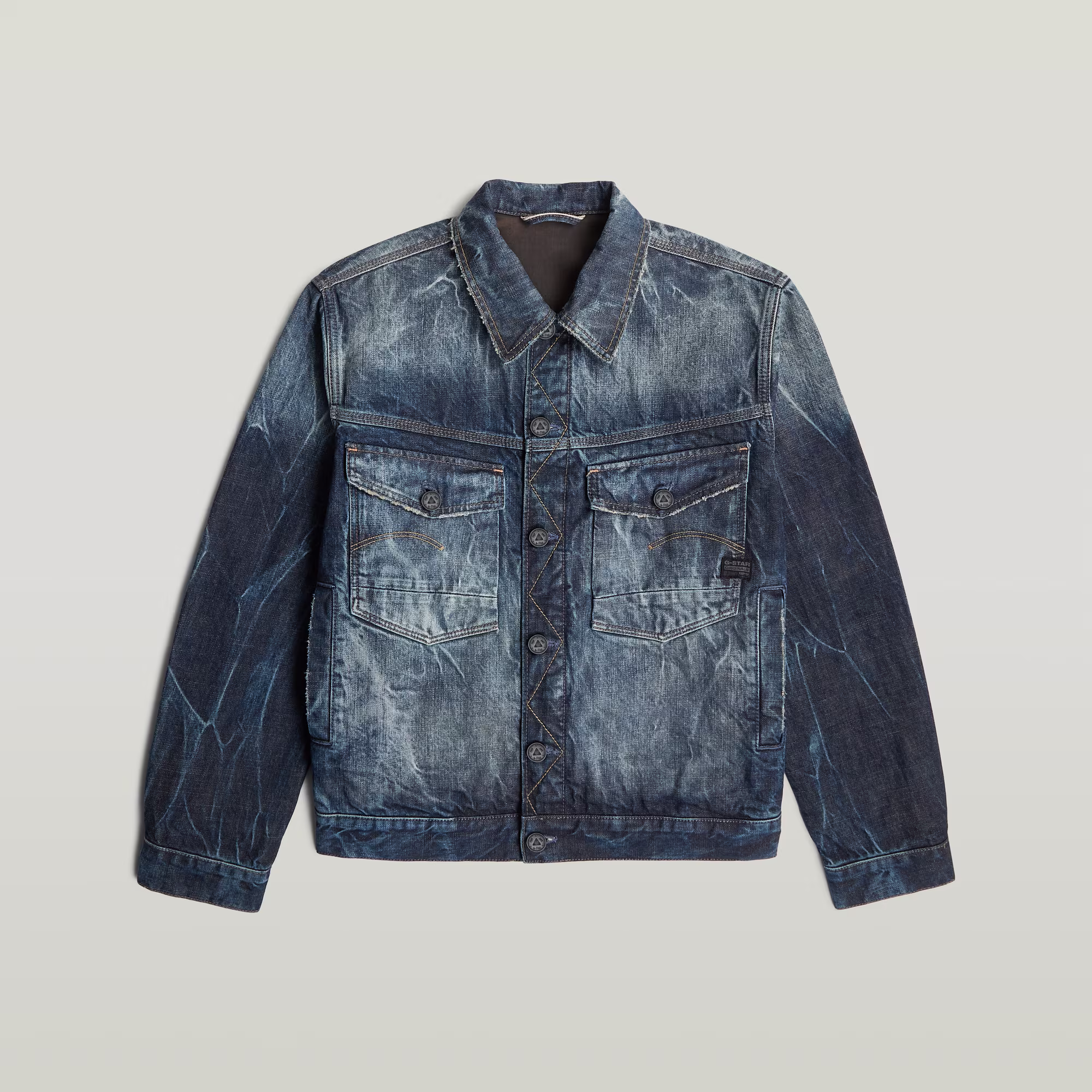 Thumbnail - G-S019 Dakota Selvedge Jacke - Dunkelblau - Herren