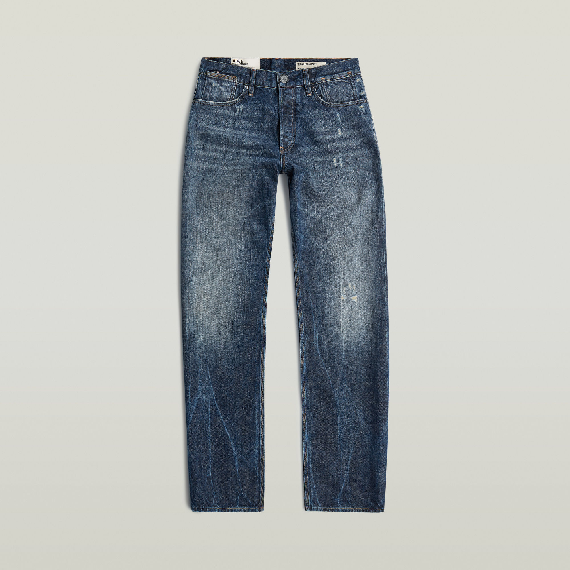 Thumbnail - G-S025 Deegie Selvedge Jeans - Dunkelblau - Herren