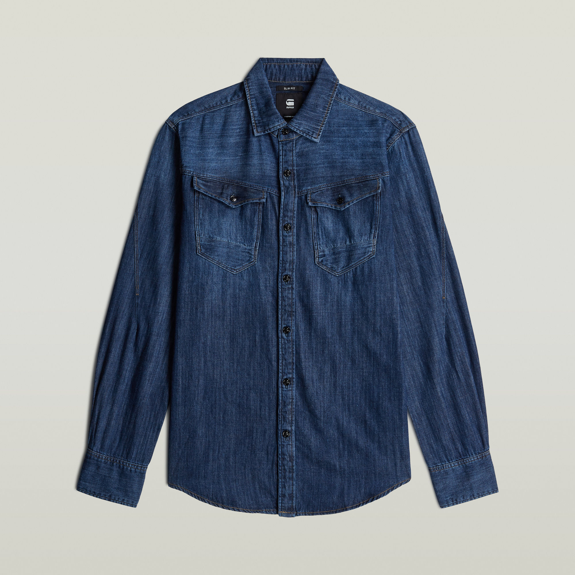 Thumbnail - Arc 3D Slim Hemd - Dunkelblau - Herren