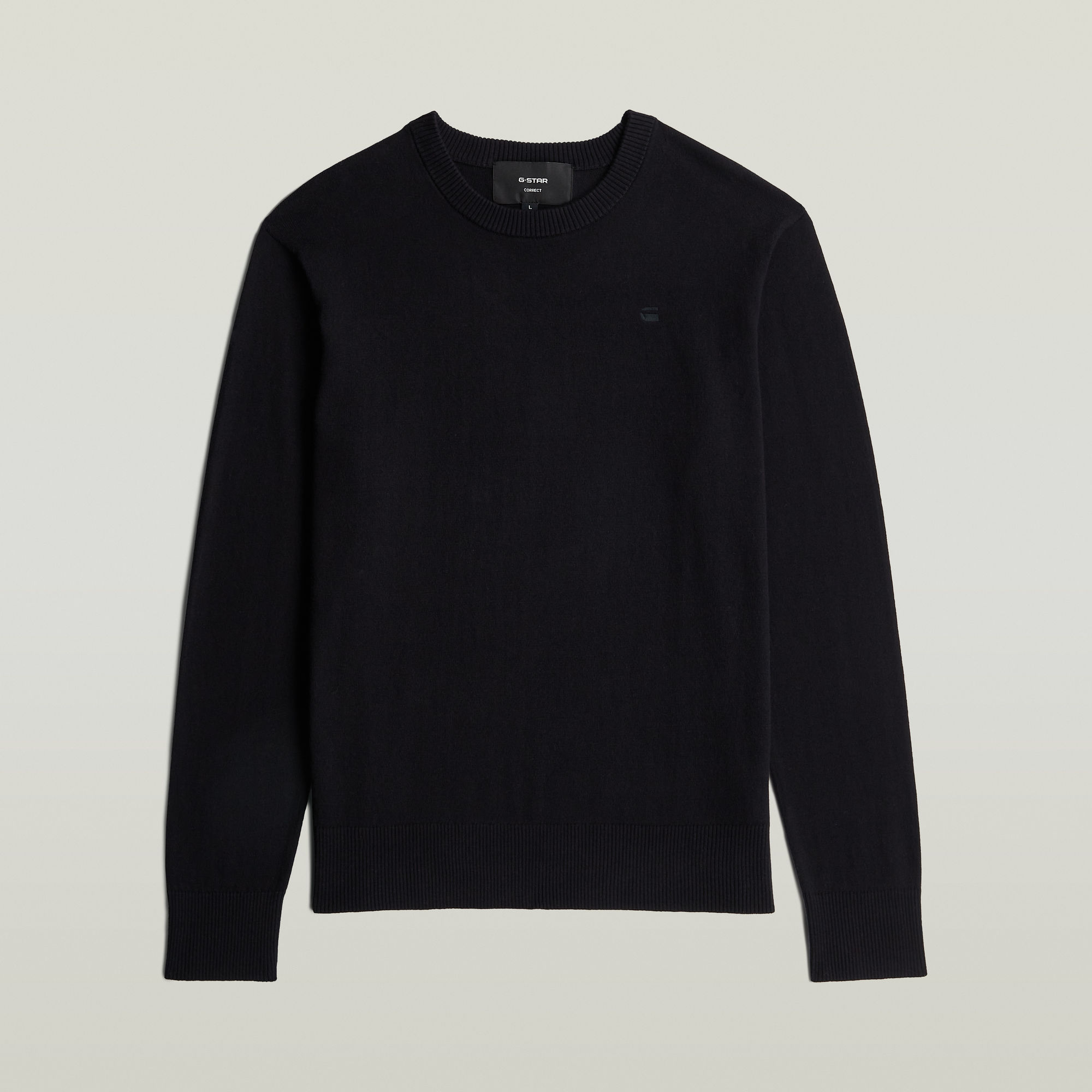 Thumbnail - The Floris - Correct Rundhals-Sweatshirt - Schwarz - Herren