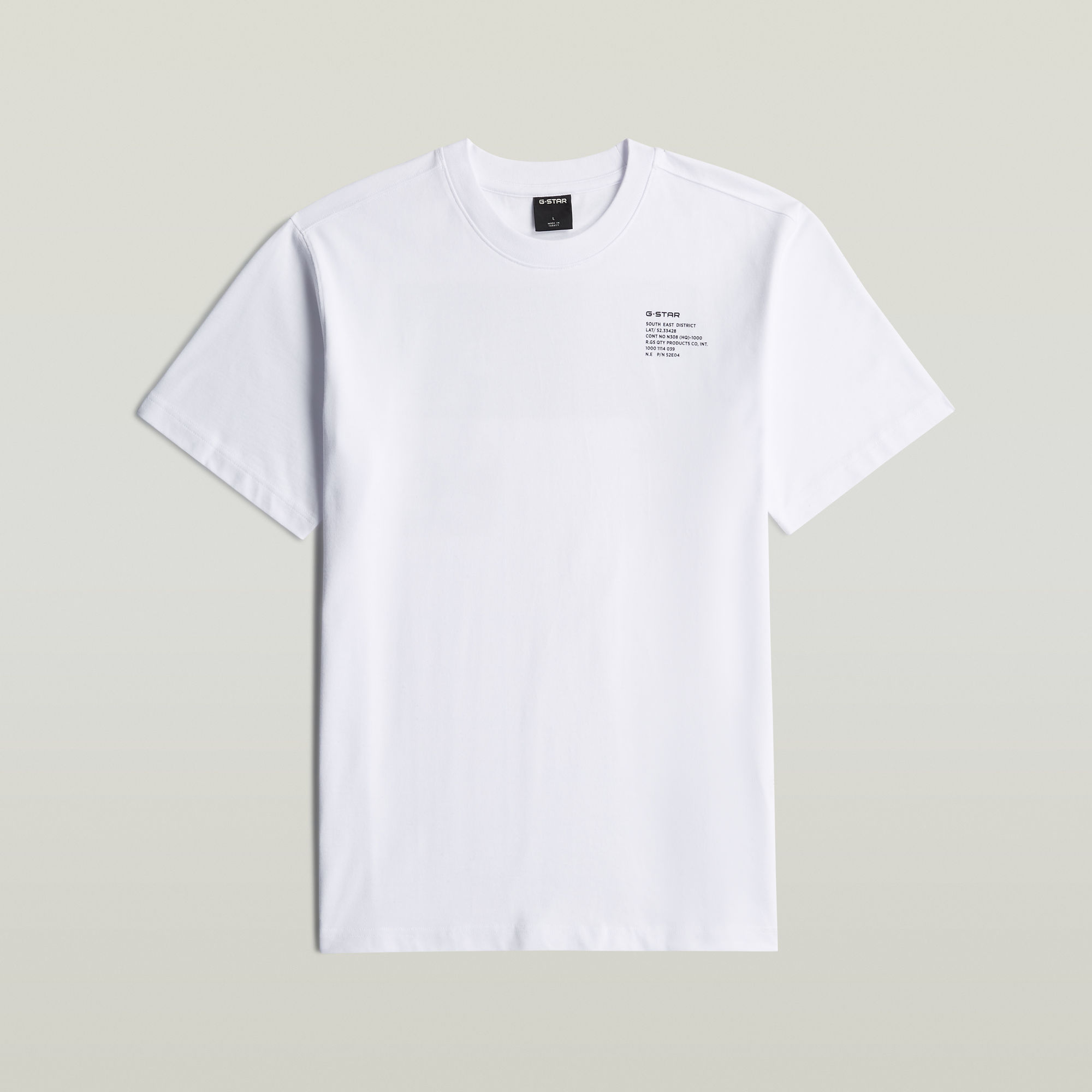 Thumbnail - Regular Tee Graphic 008 - Weiß - Herren