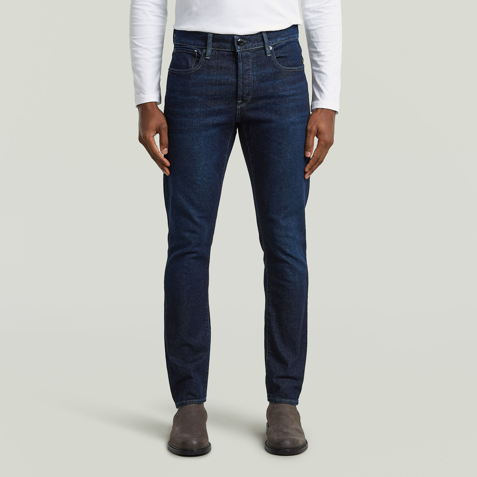 

3301 Slim Jeans - Donkerblauw - Heren