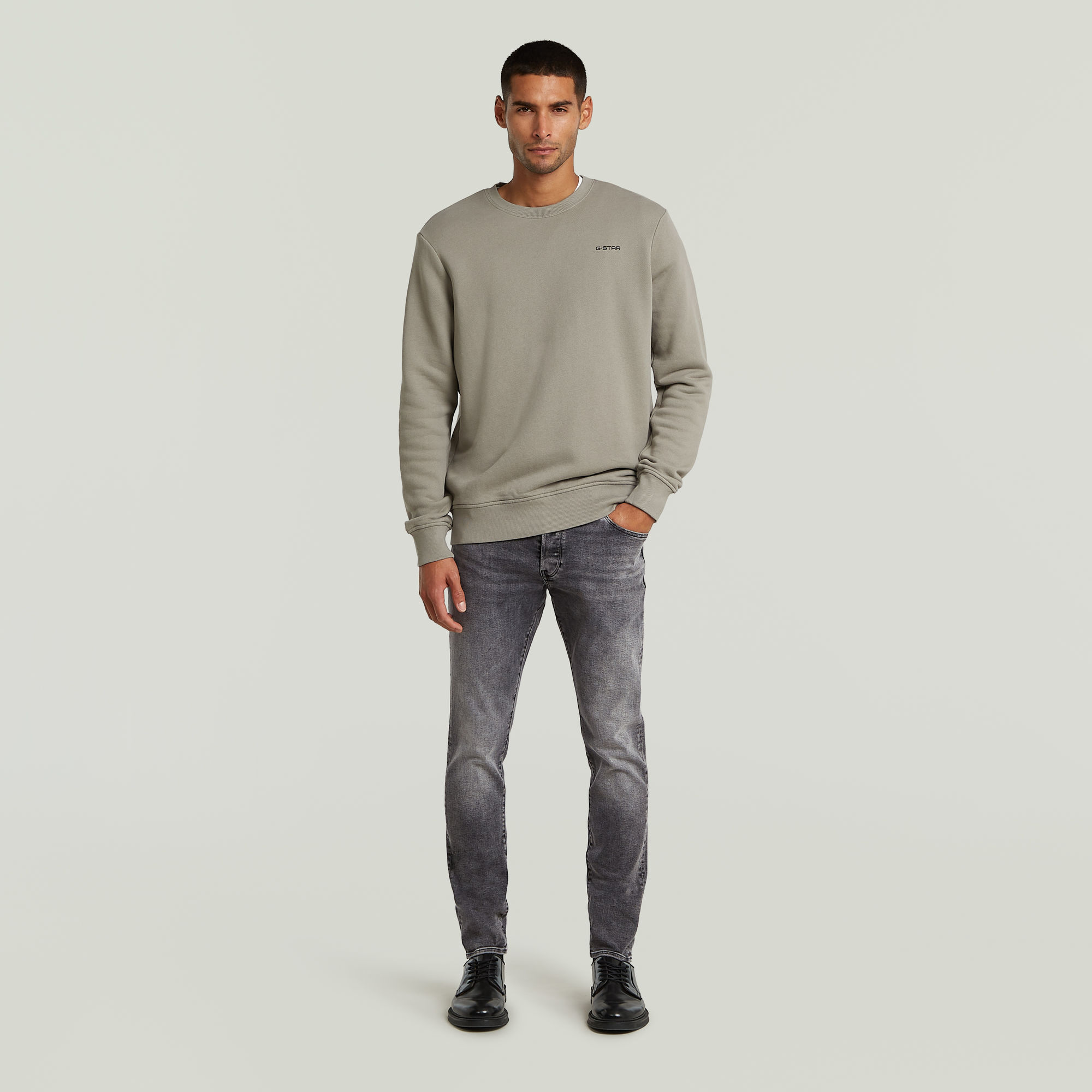 Thumbnail - 3301 Slim Jeans - Grau - Herren