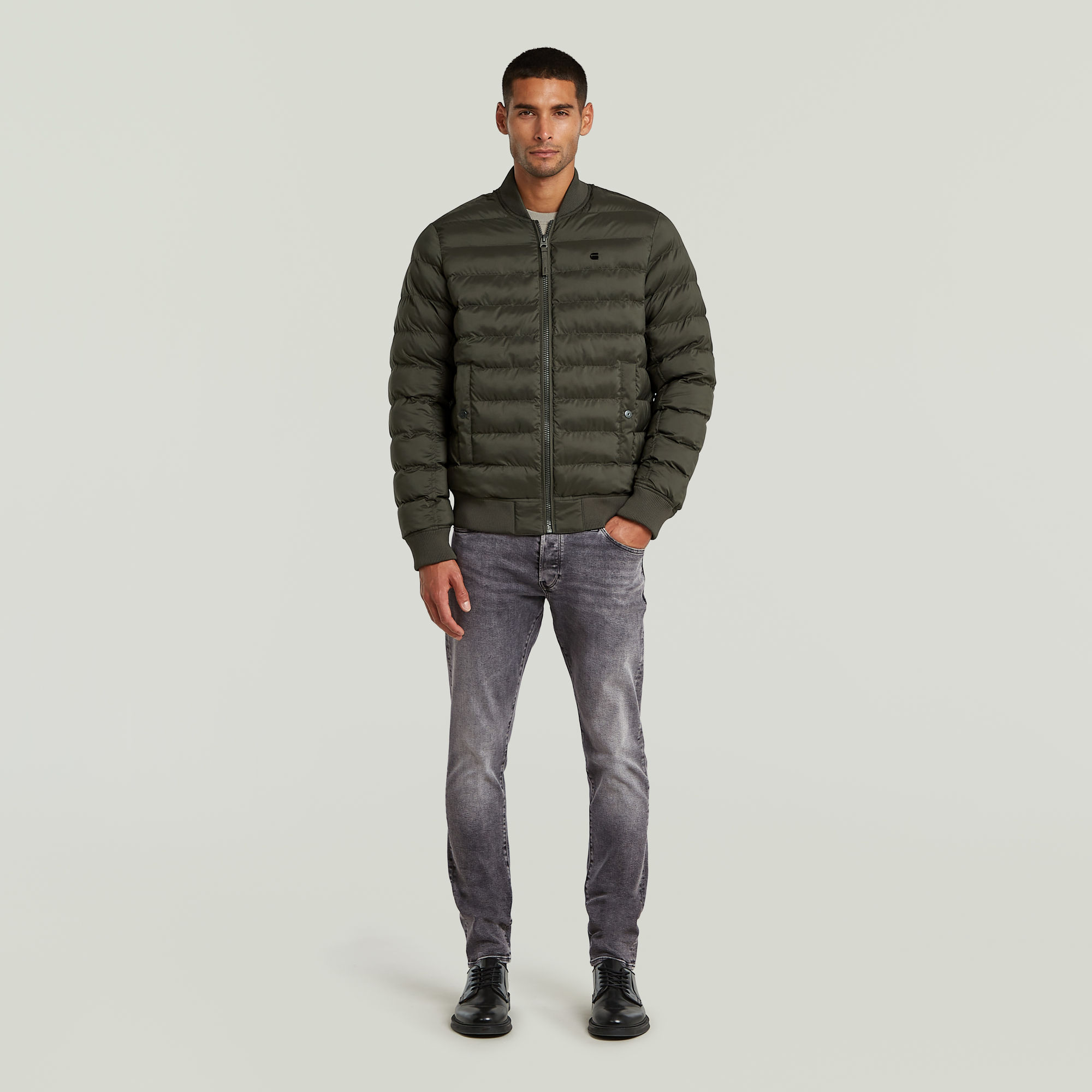 Thumbnail - Liner Jacke - Grau - Herren