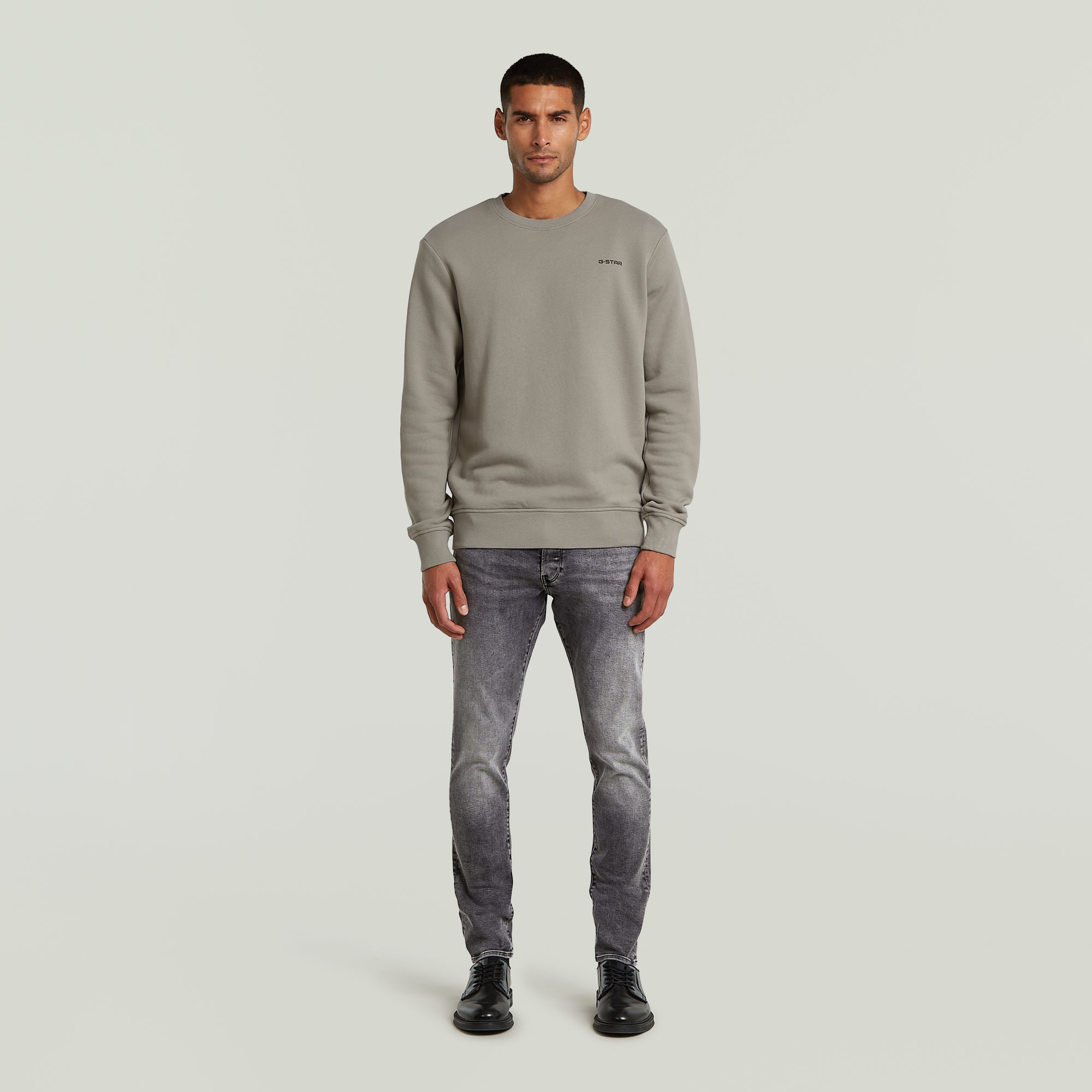 Thumbnail - Logo Sweatshirt - Beige - Herren