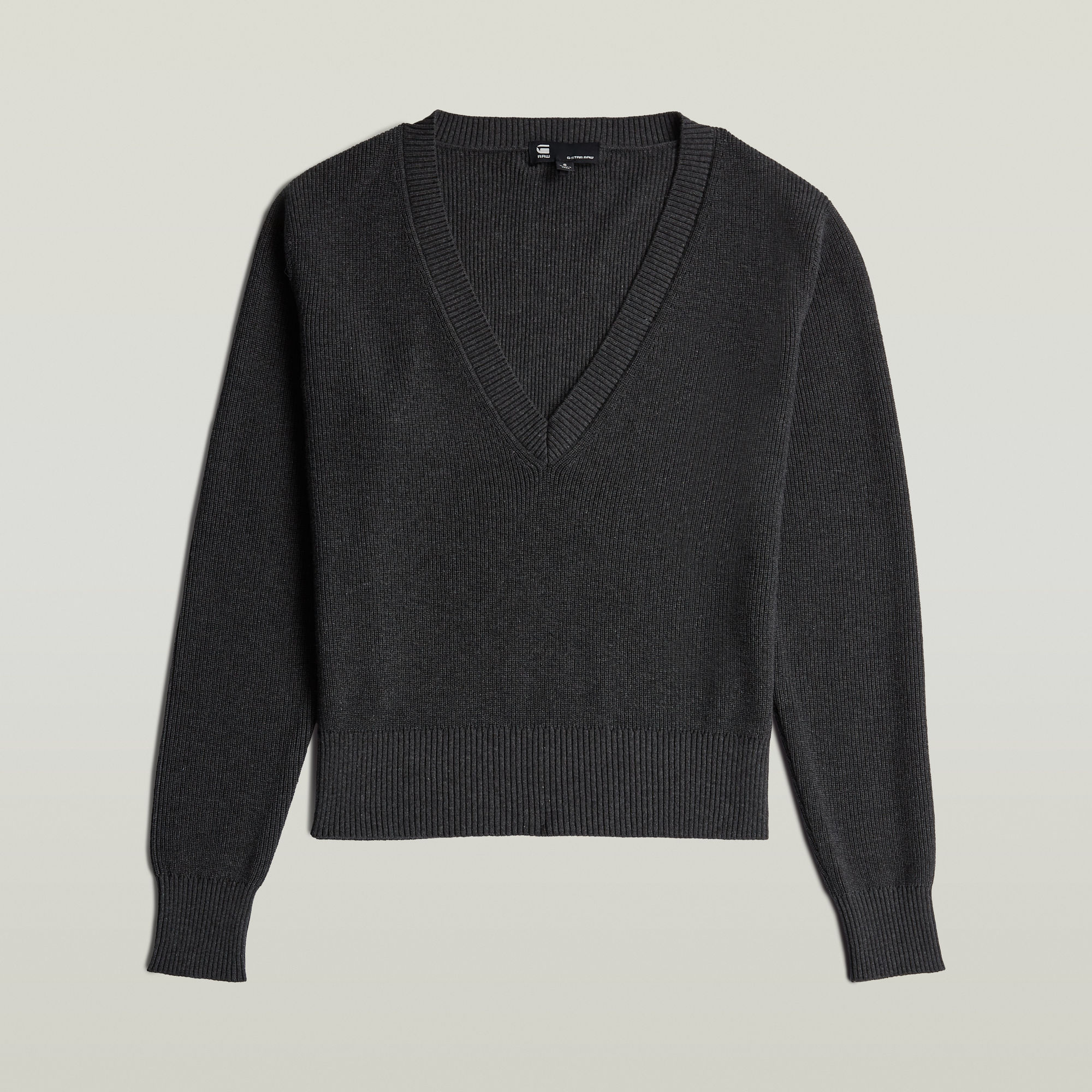 Boxy V-Neck Pullover - Mehrfarbig - Damen
