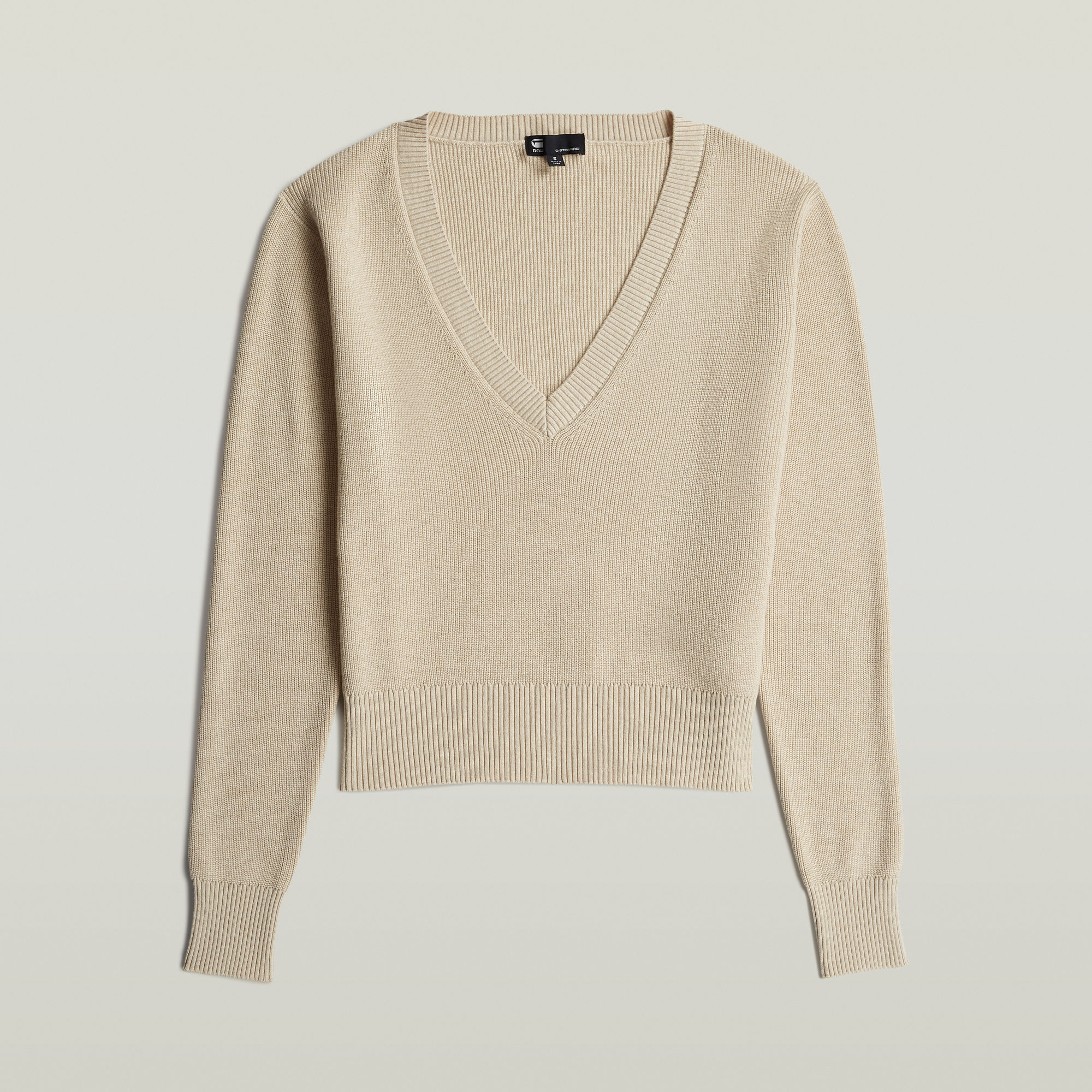 Boxy V-Neck Pullover - Mehrfarbig - Damen