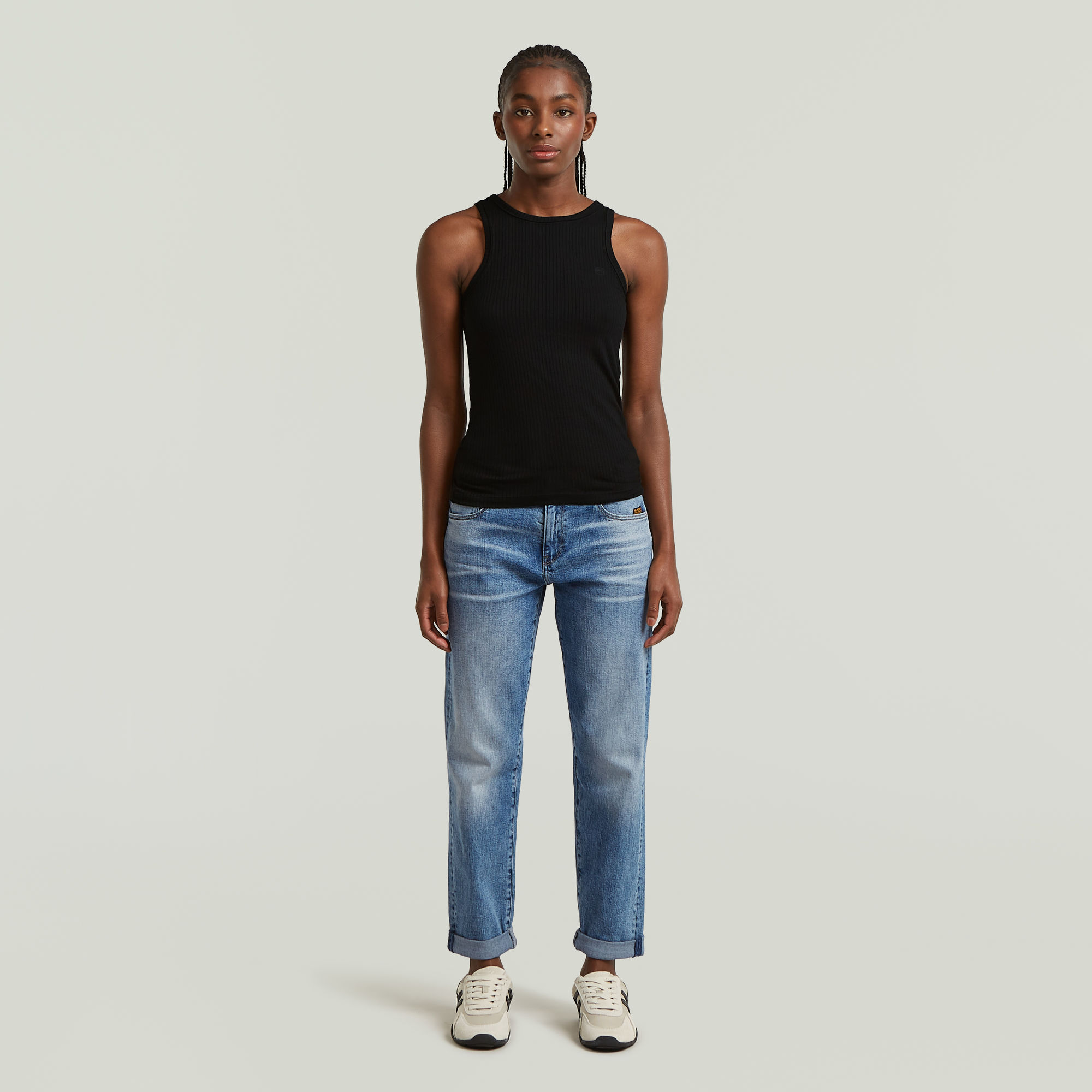 Thumbnail - Kate Boyfriend Jeans - Mittelblau - Damen