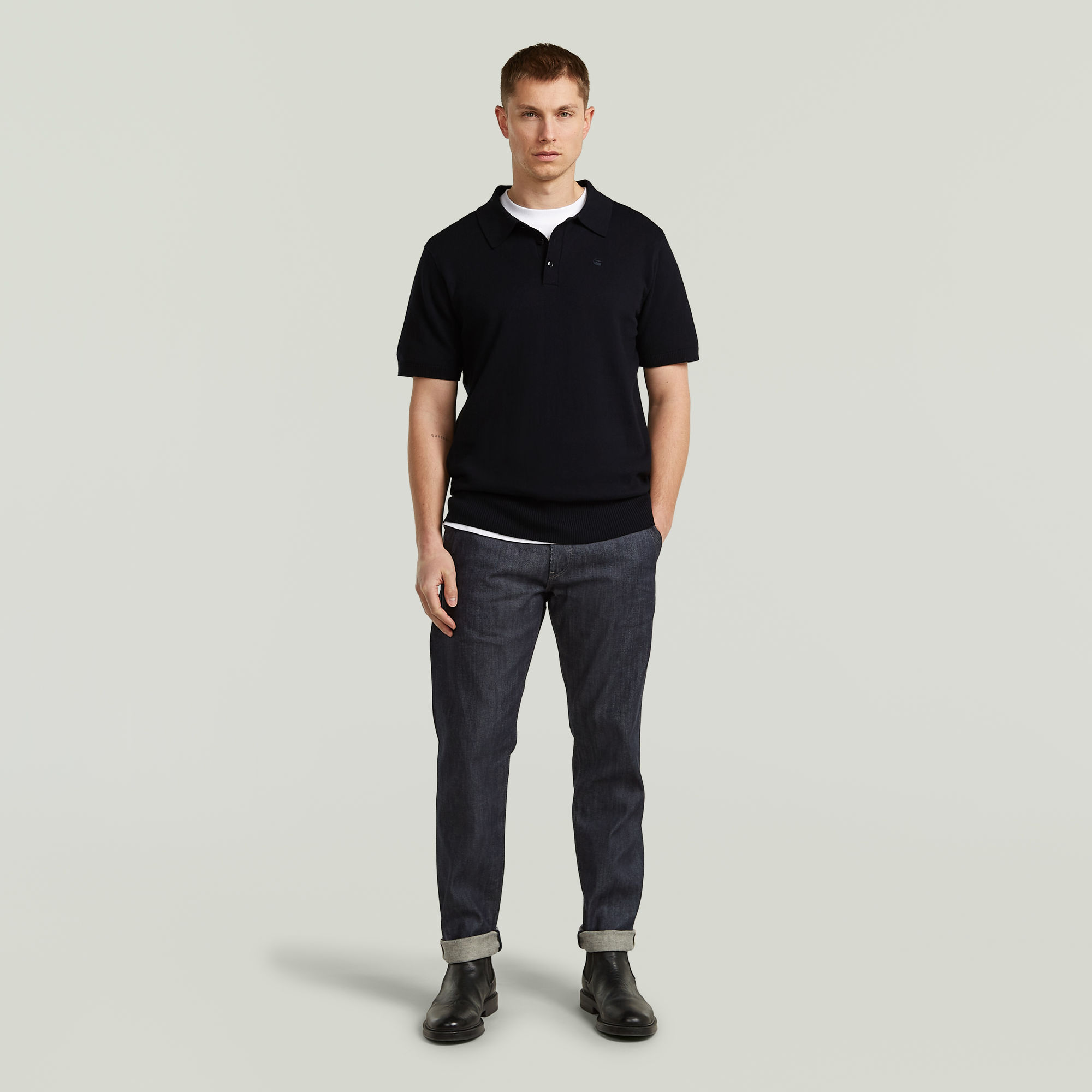 Thumbnail - The Willem - Correct Poloshirt - Schwarz - Herren